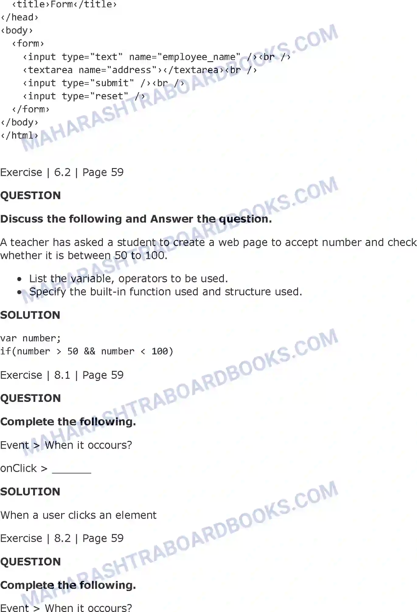 Maharashtra Board Solution Class-11 Information+Technology+(IT) Impressive Web Designing Image 10