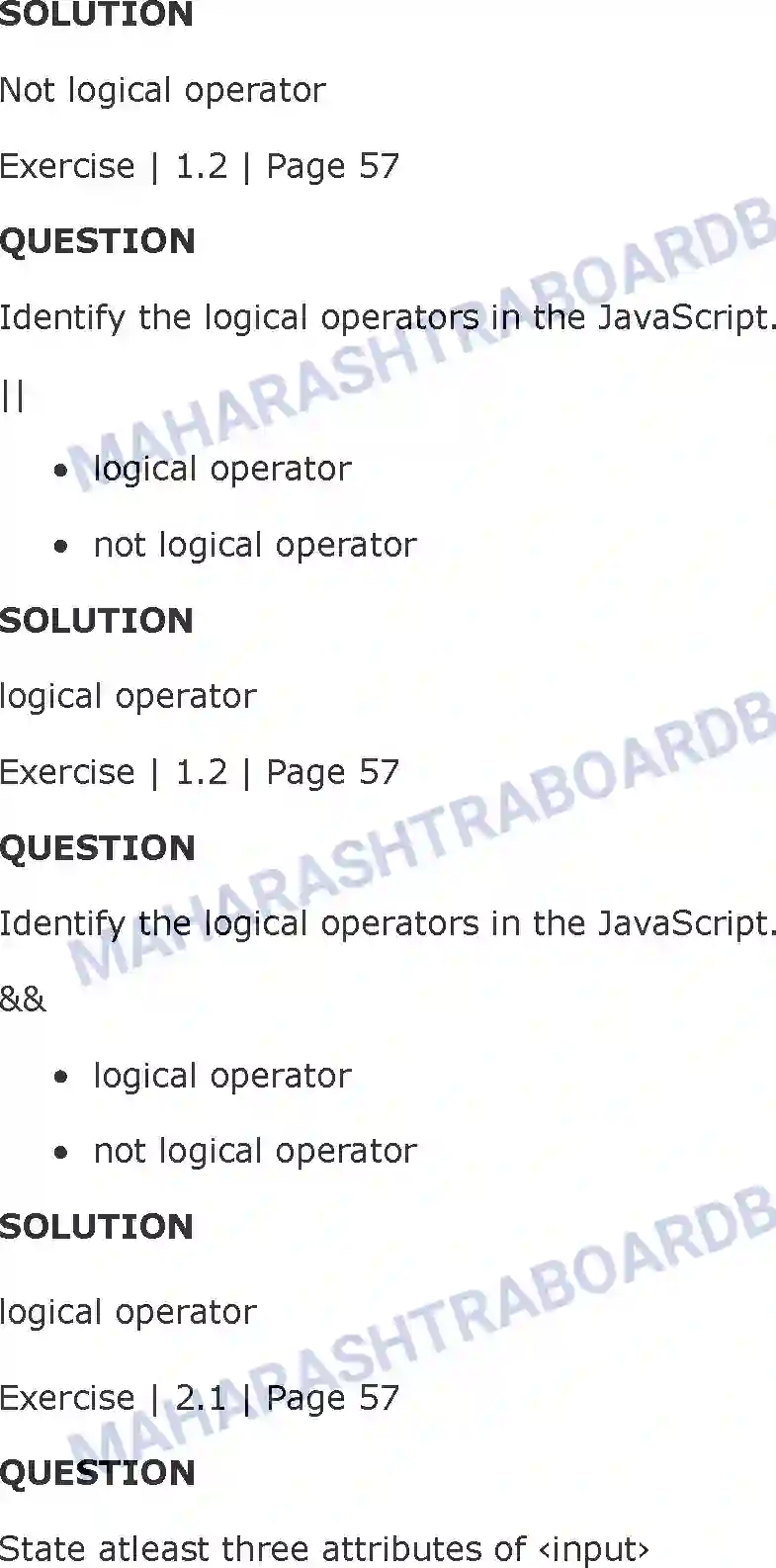 Maharashtra Board Solution Class-11 Information+Technology+(IT) Impressive Web Designing Image 3