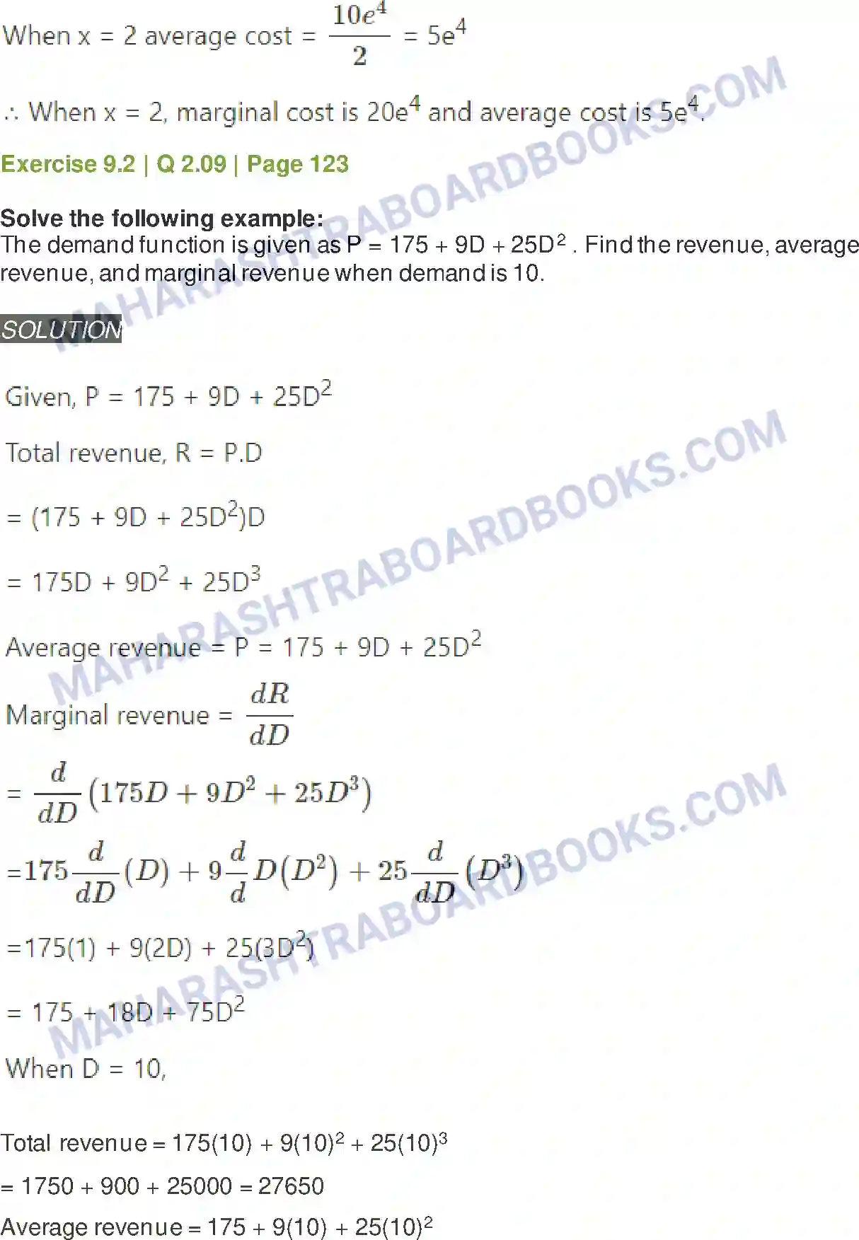 Maharashtra Board Solution Class-11 Mathematics+&+Statistics+-+1 Differentiation Image 32