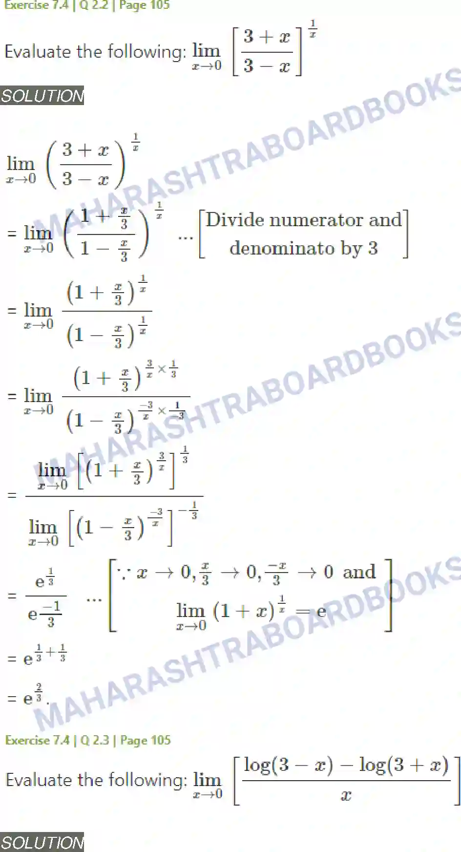 Maharashtra Board Solution Class-11 Mathematics+&+Statistics+-+1 Limits Image 42