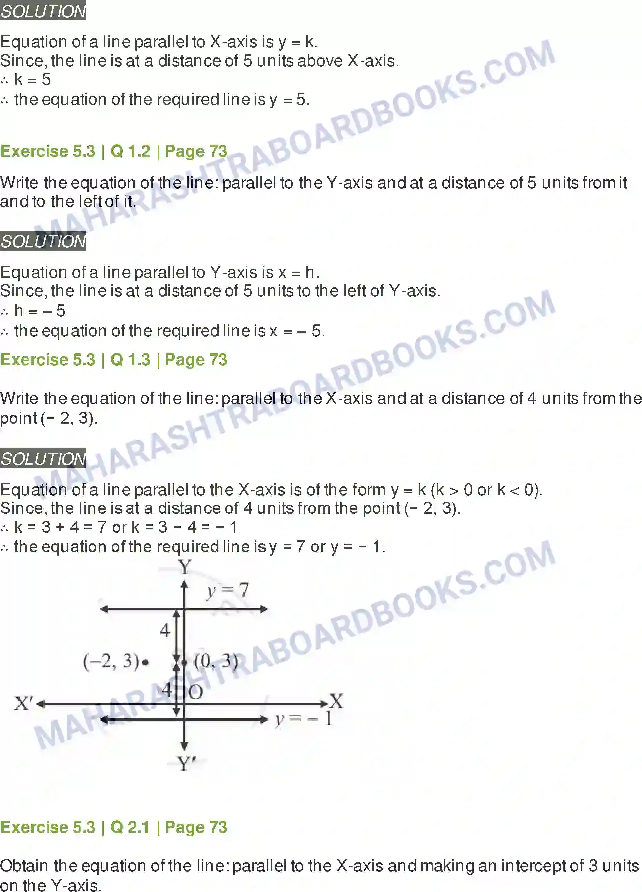 Maharashtra Board Solution Class-11 Mathematics+&+Statistics+-+1 Locus and Straight Line Image 11