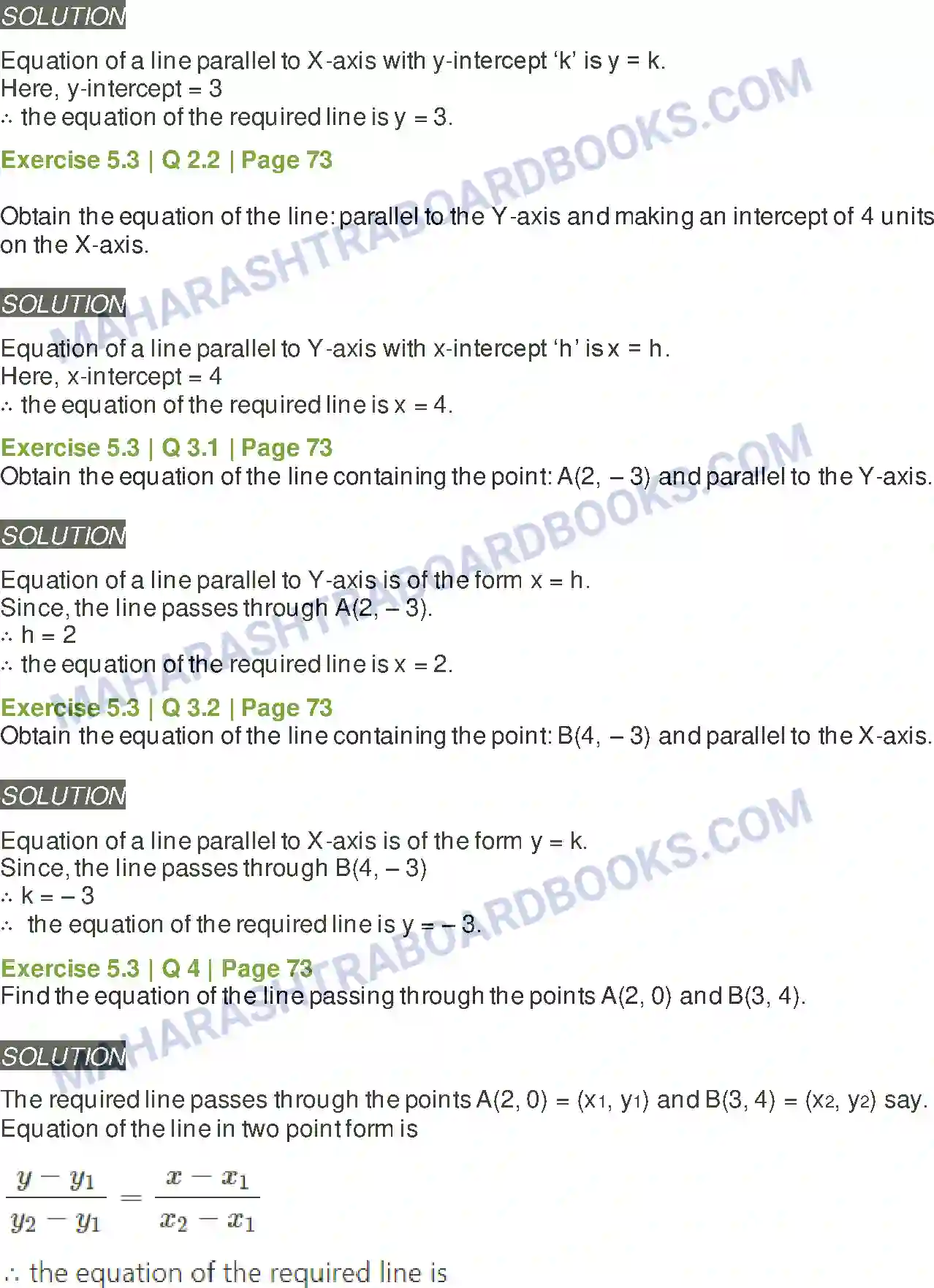 Maharashtra Board Solution Class-11 Mathematics+&+Statistics+-+1 Locus and Straight Line Image 12