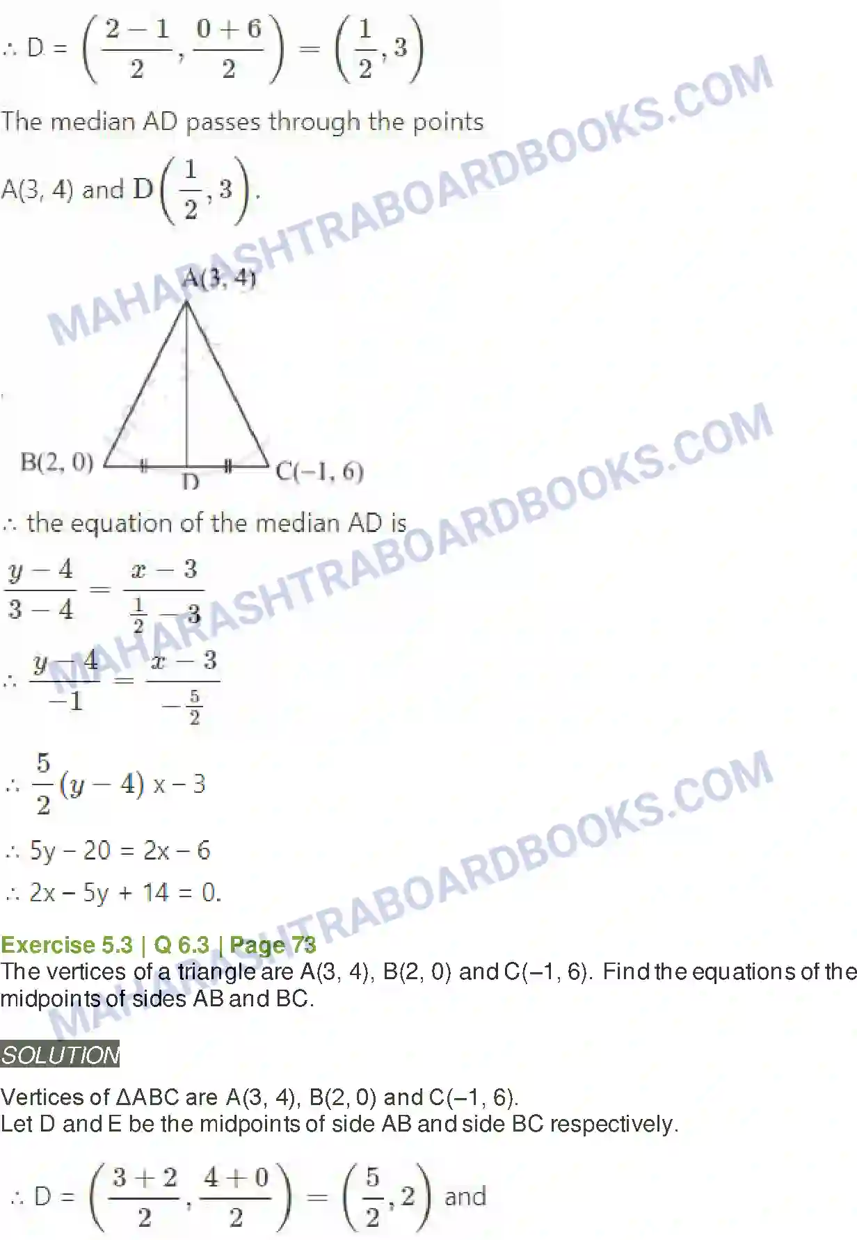 Maharashtra Board Solution Class-11 Mathematics+&+Statistics+-+1 Locus and Straight Line Image 15