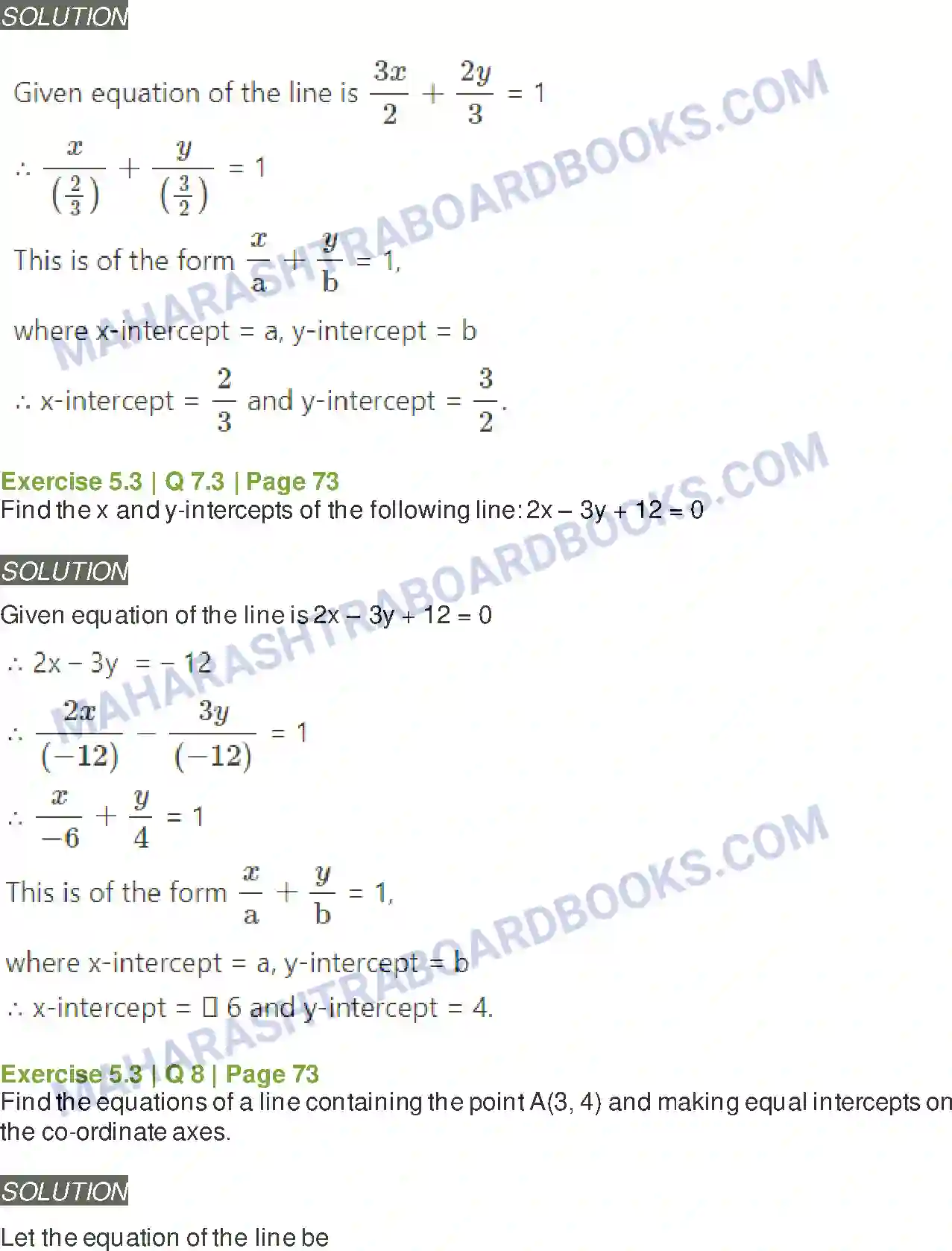 Maharashtra Board Solution Class-11 Mathematics+&+Statistics+-+1 Locus and Straight Line Image 17