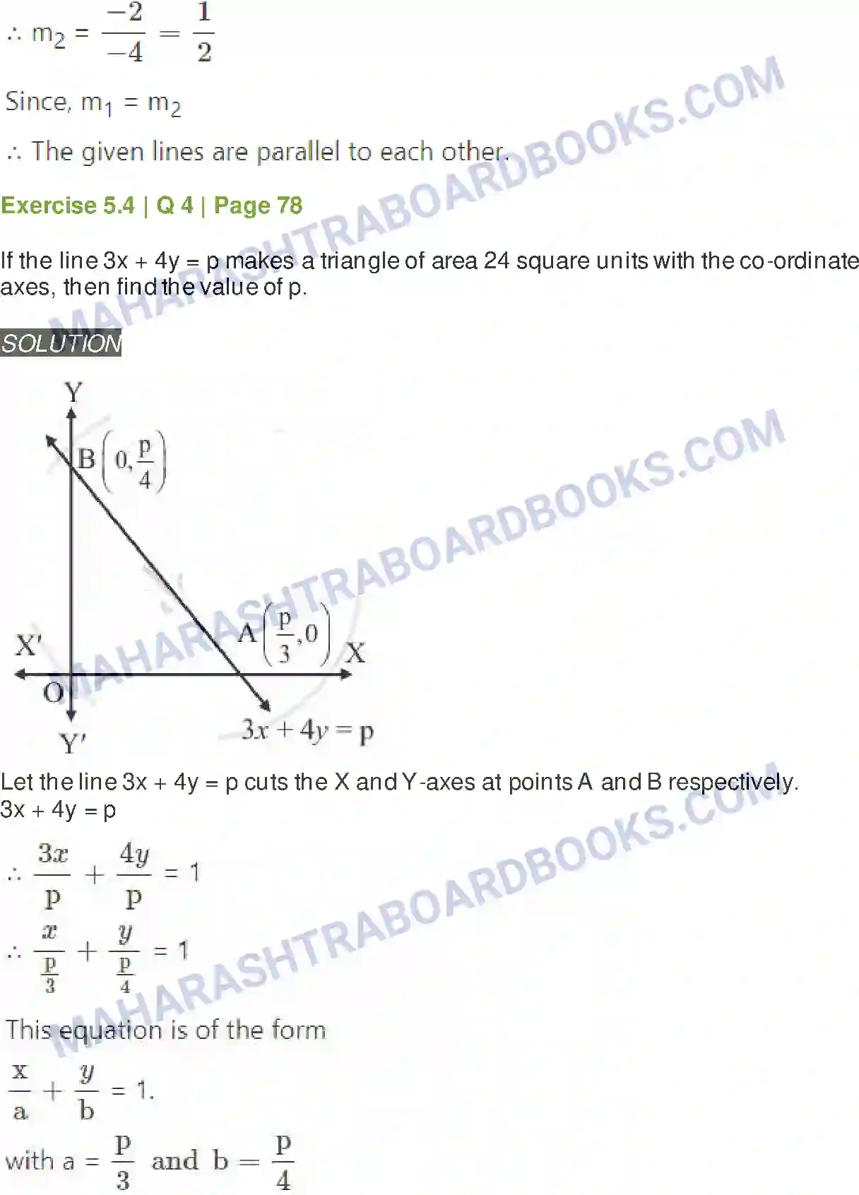 Maharashtra Board Solution Class-11 Mathematics+&+Statistics+-+1 Locus and Straight Line Image 22