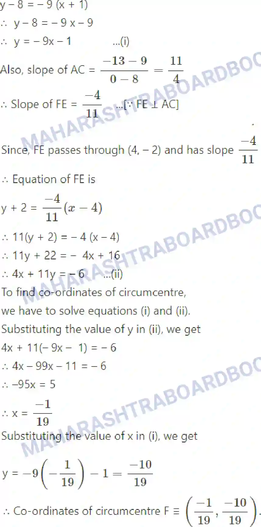 Maharashtra Board Solution Class-11 Mathematics+&+Statistics+-+1 Locus and Straight Line Image 31