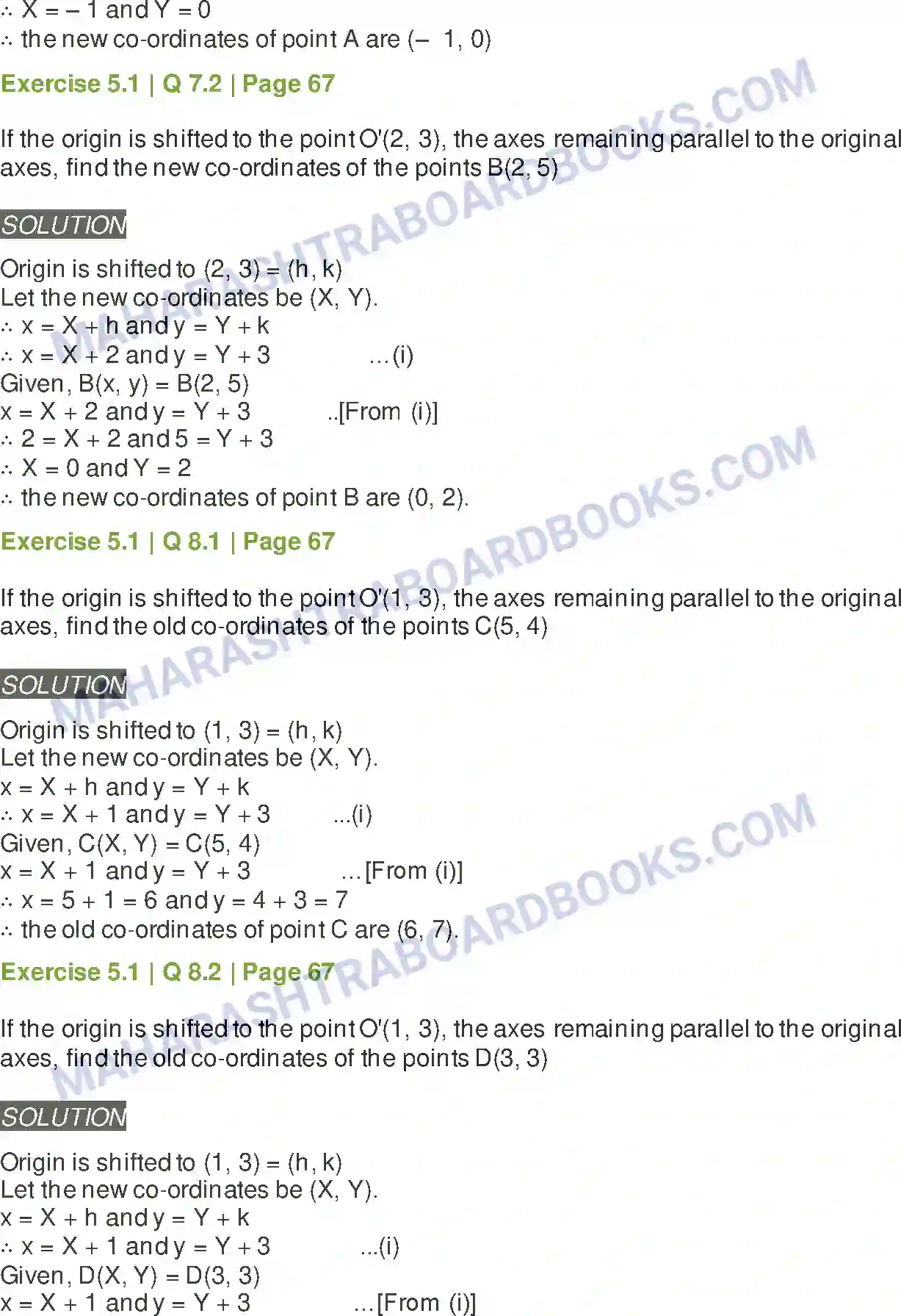 Maharashtra Board Solution Class-11 Mathematics+&+Statistics+-+1 Locus and Straight Line Image 4