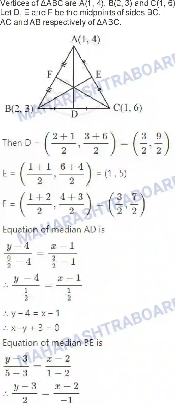 Maharashtra Board Solution Class-11 Mathematics+&+Statistics+-+1 Locus and Straight Line Image 44