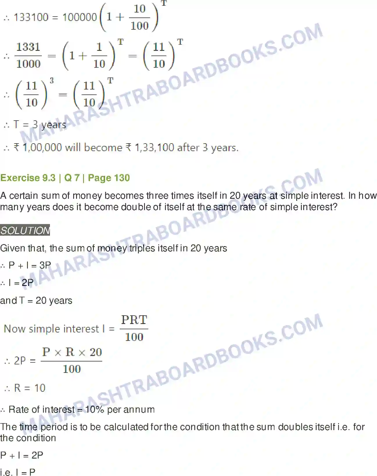 Maharashtra Board Solution Class-11 Mathematics+&+Statistics+-+2 Commercial Mathematics Image 29