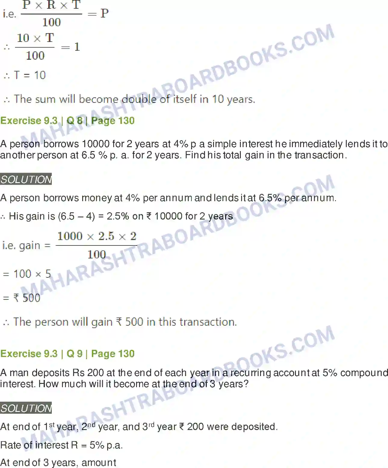 Maharashtra Board Solution Class-11 Mathematics+&+Statistics+-+2 Commercial Mathematics Image 30