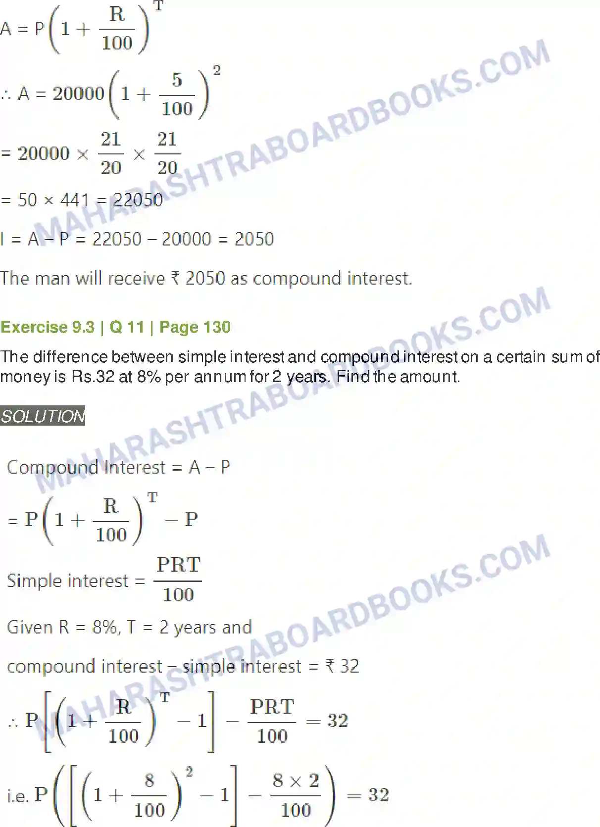 Maharashtra Board Solution Class-11 Mathematics+&+Statistics+-+2 Commercial Mathematics Image 32