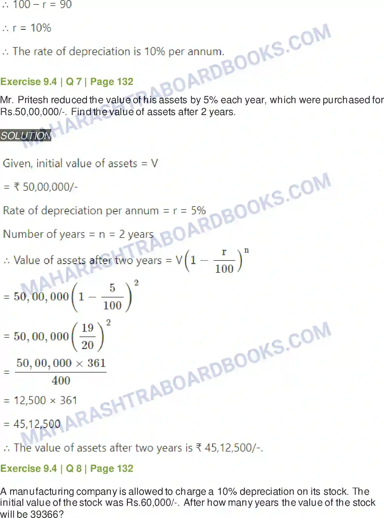 Maharashtra Board Solution Class-11 Mathematics+&+Statistics+-+2 Commercial Mathematics Image 38