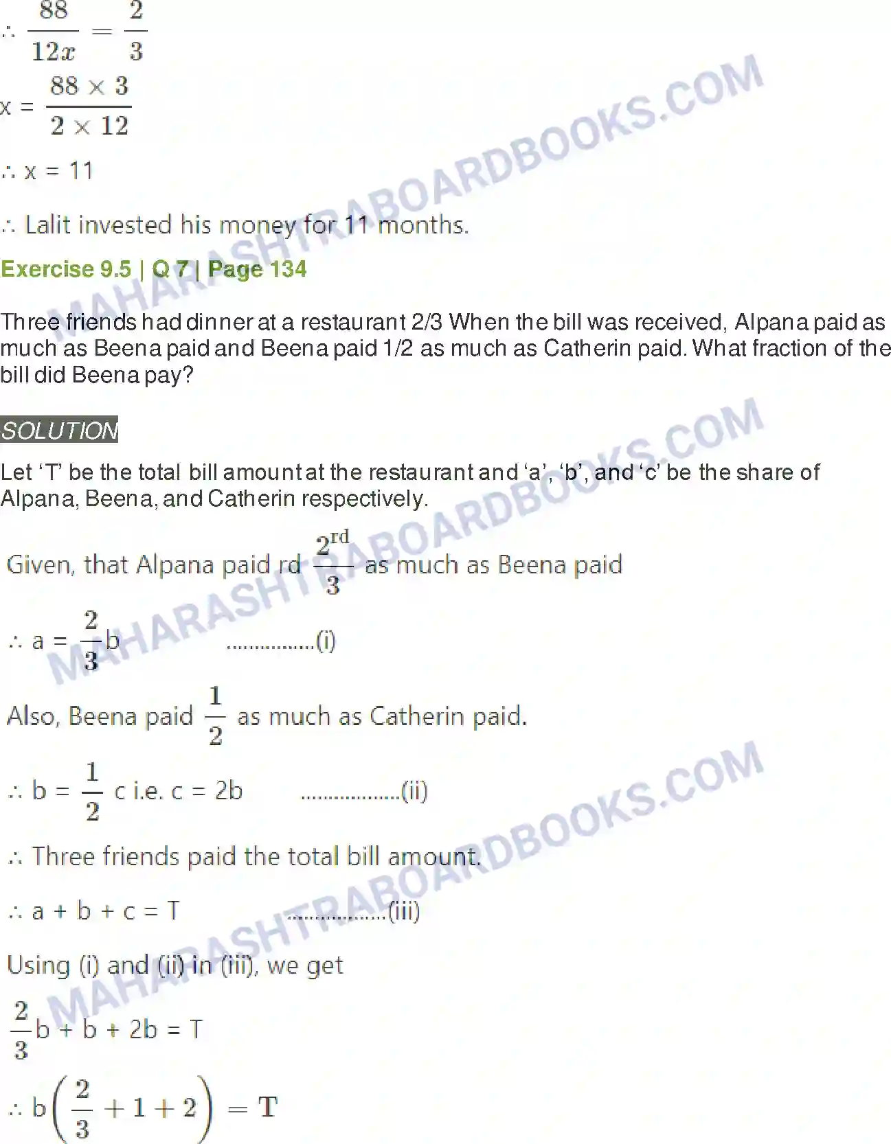 Maharashtra Board Solution Class-11 Mathematics+&+Statistics+-+2 Commercial Mathematics Image 44