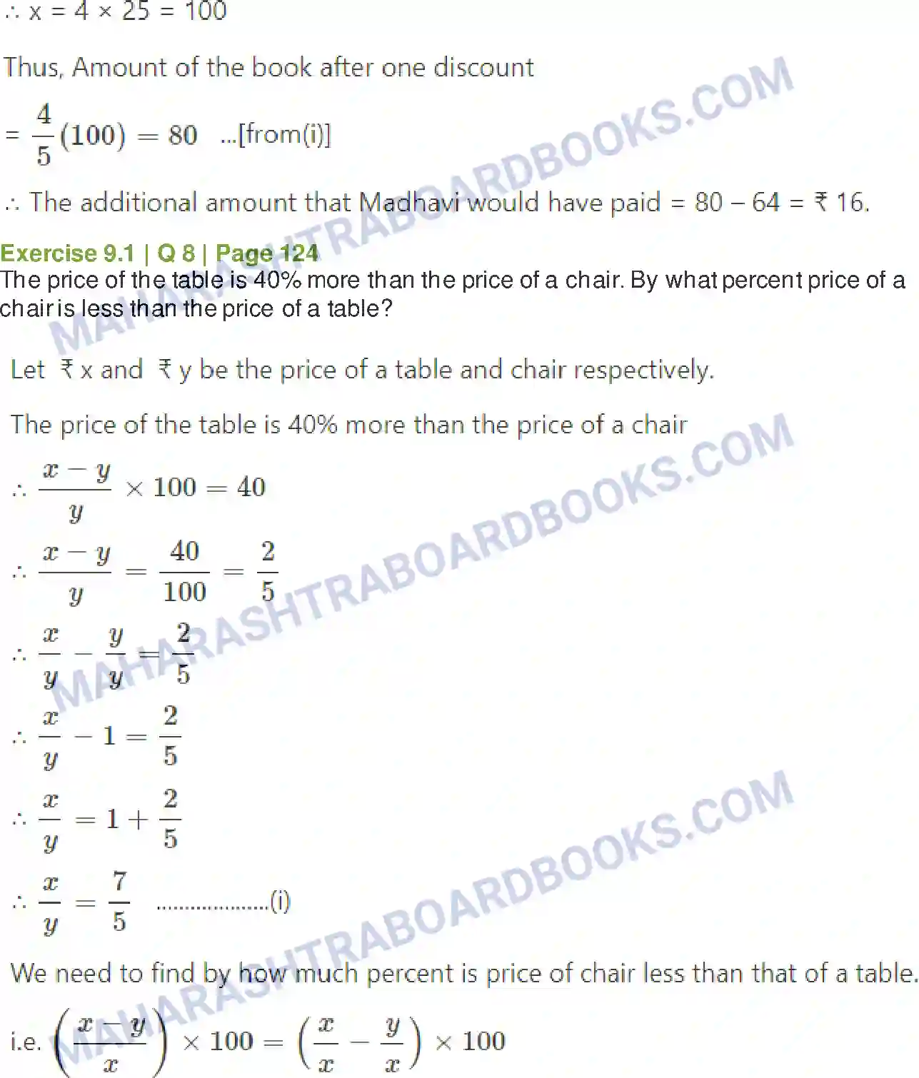 Maharashtra Board Solution Class-11 Mathematics+&+Statistics+-+2 Commercial Mathematics Image 6