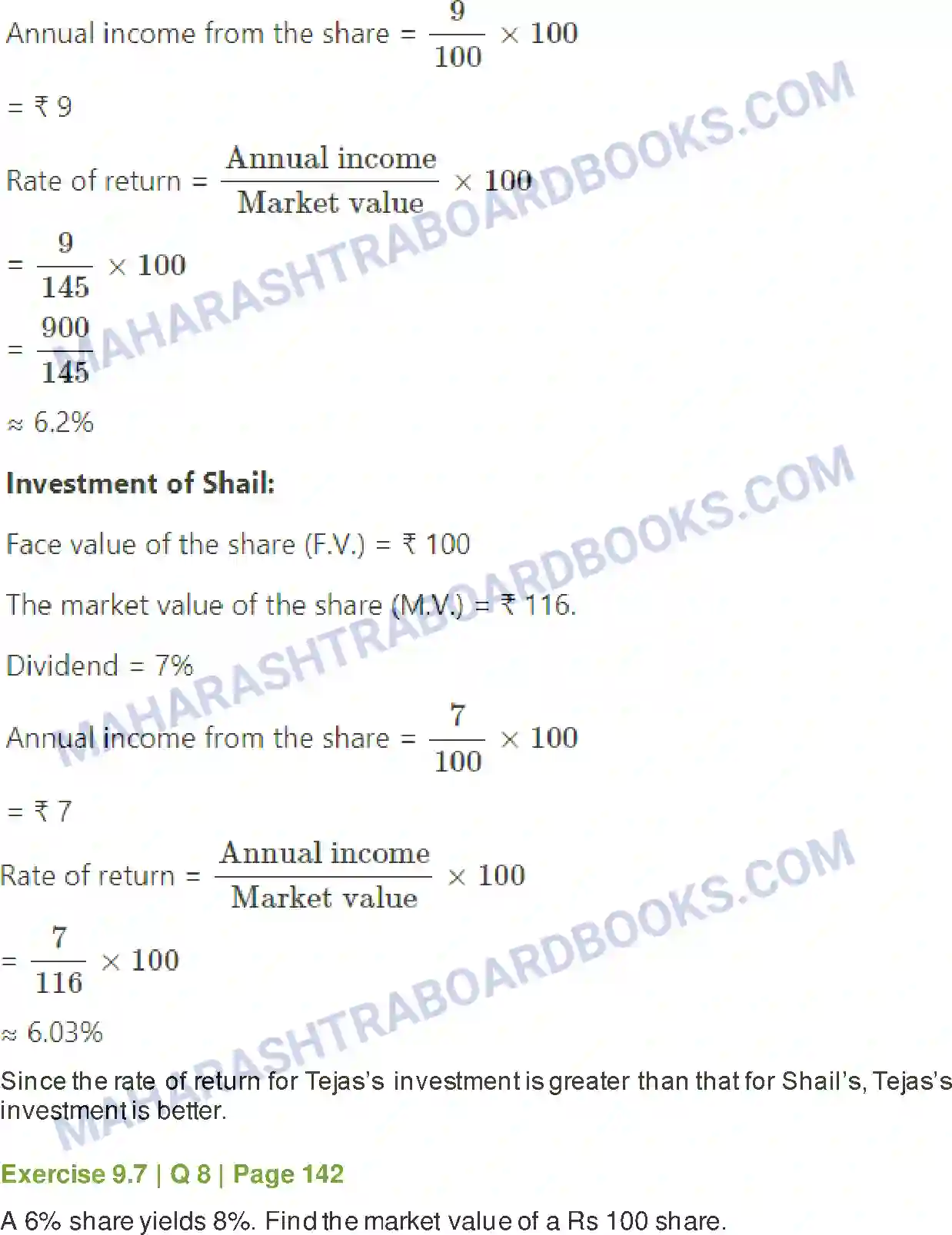 Maharashtra Board Solution Class-11 Mathematics+&+Statistics+-+2 Commercial Mathematics Image 63