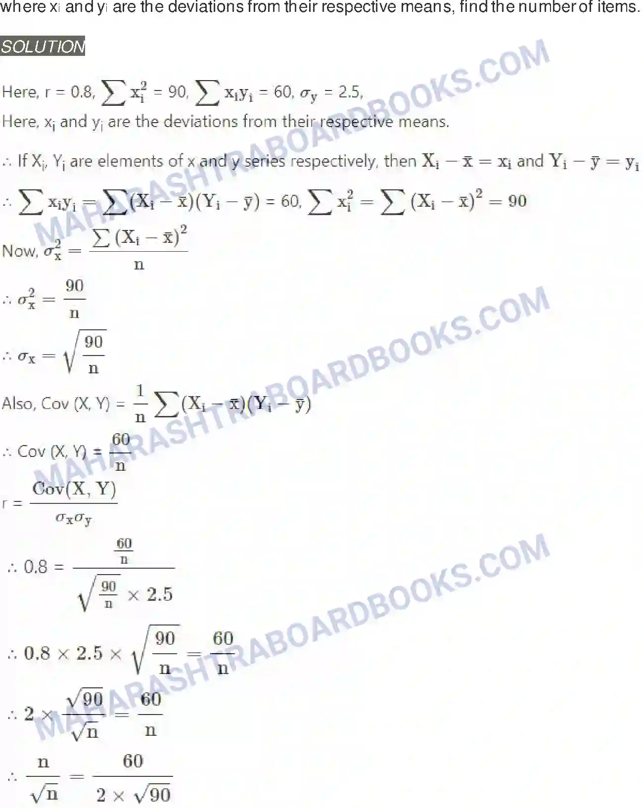 Maharashtra Board Solution Class-11 Mathematics+&+Statistics+-+2 Correlation Image 14