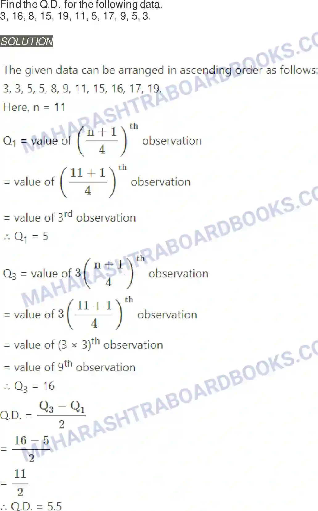 Maharashtra Board Solution class-11 Mathematics+&+Statistics+-+2 Measures of Dispersion Image 2