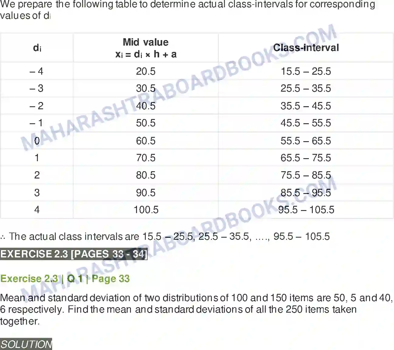 Maharashtra Board Solution class-11 Mathematics+&+Statistics+-+2 Measures of Dispersion Image 21