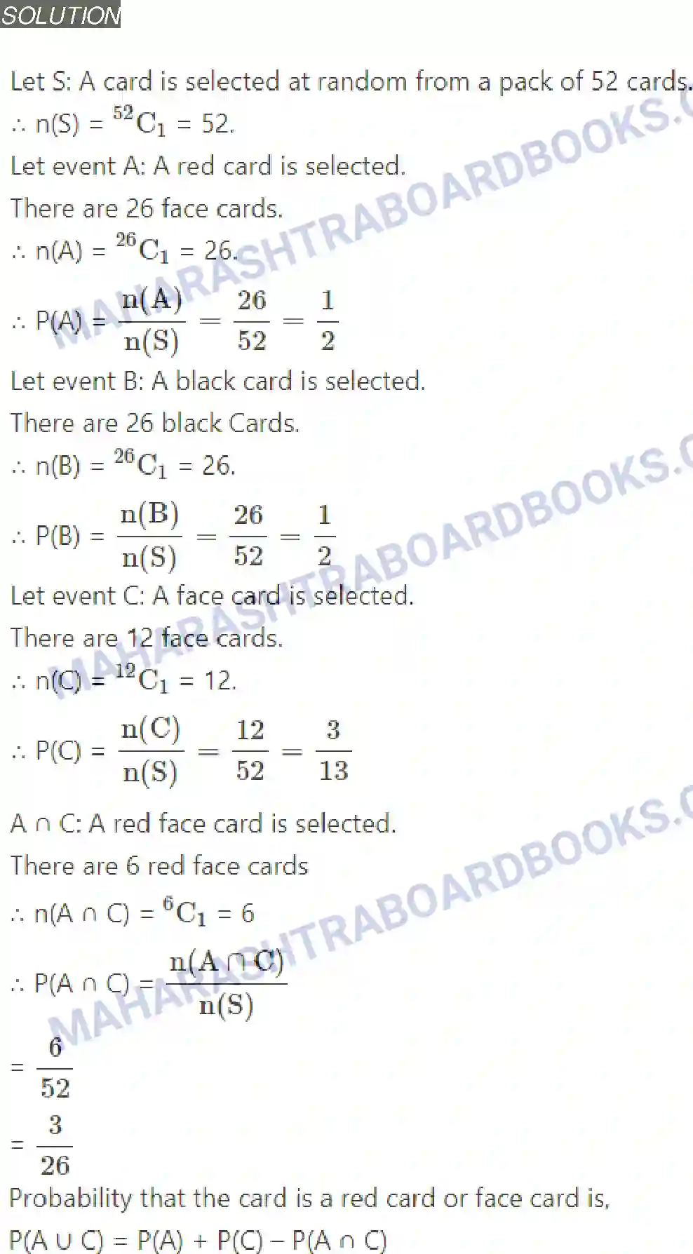 Maharashtra Board Solution class-11 Mathematics+&+Statistics+-+2 Probability Image 29