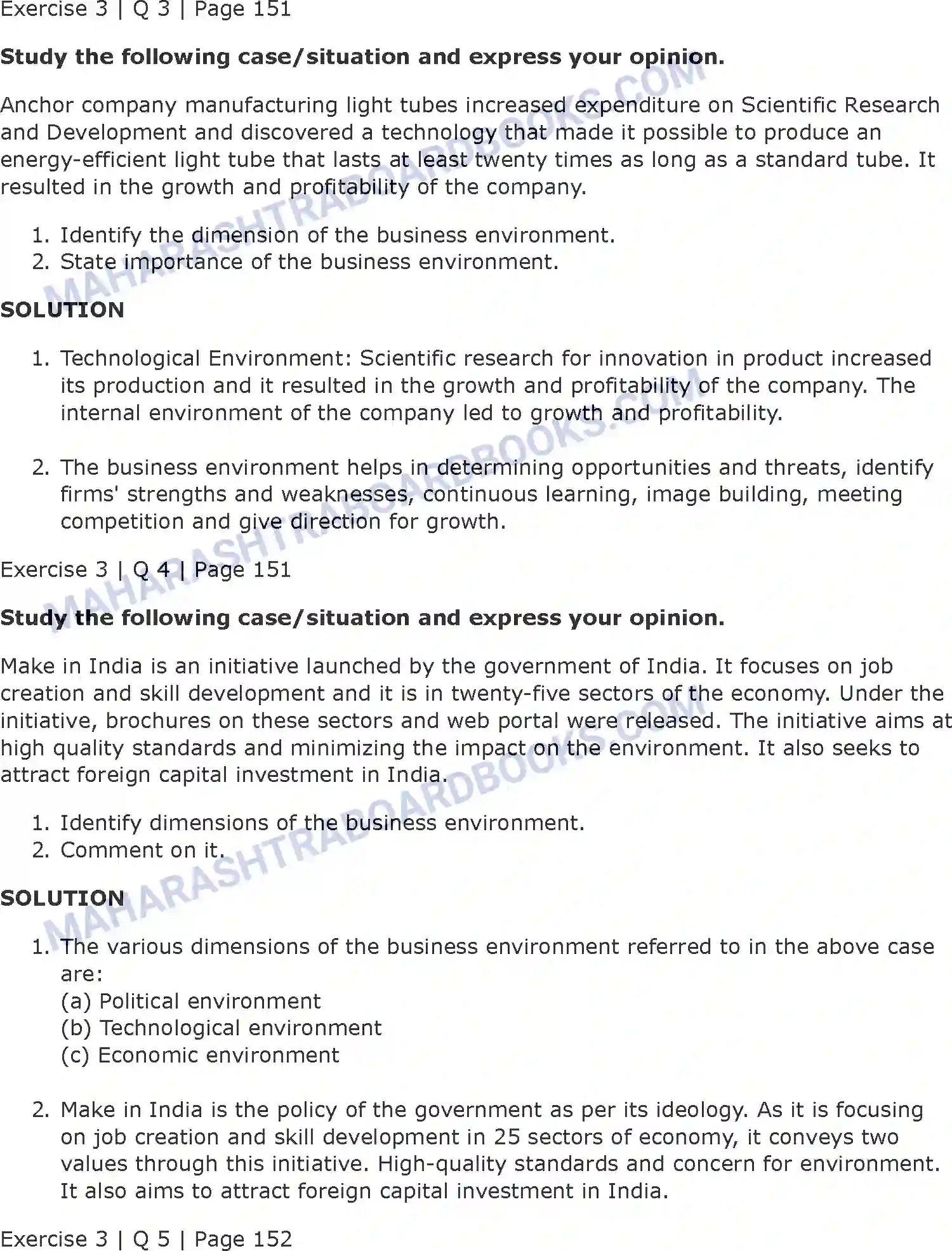 Maharashtra Board Solution class-11 Organisation+of+Commerce+and+Management+(OC) Business Enviroment Image 16