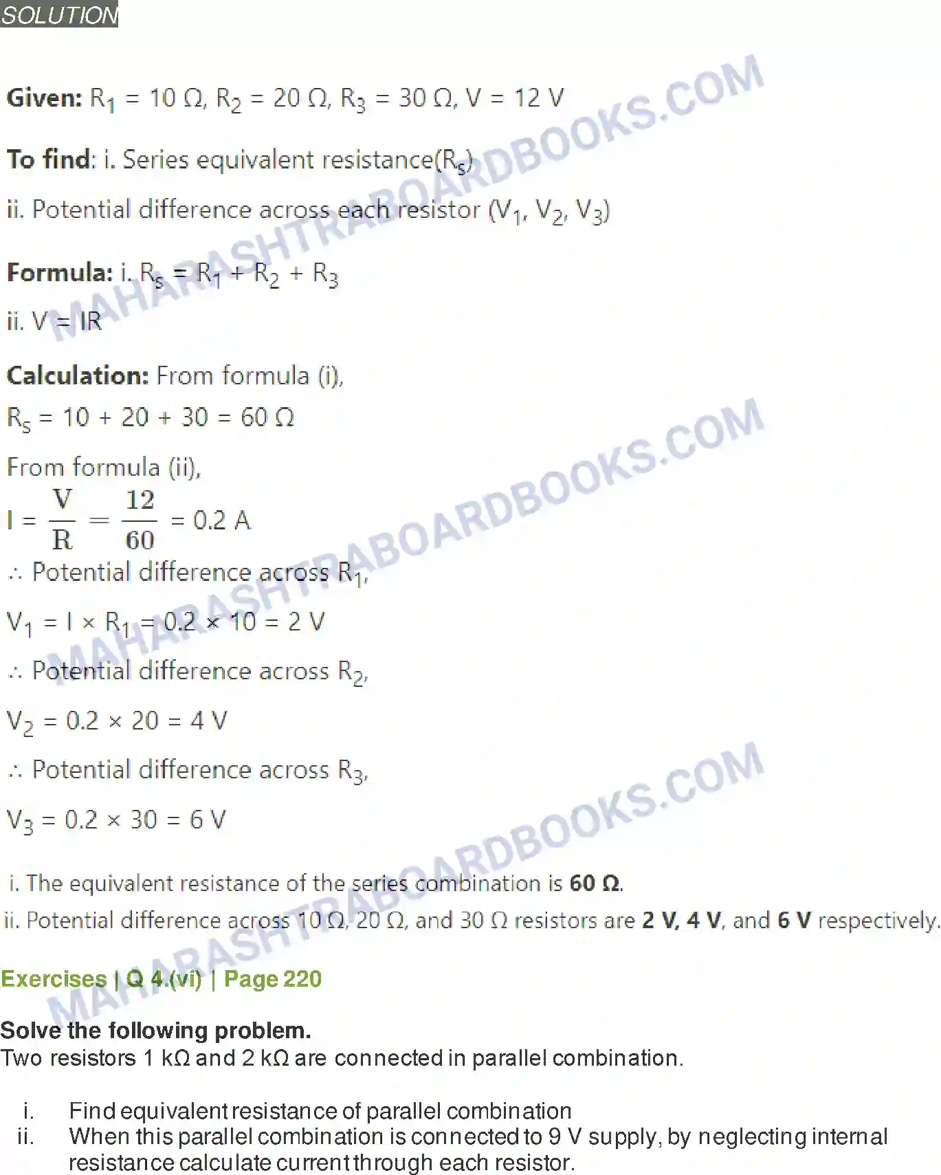 Maharashtra Board Solution Class-11 Physics Electric Current Through Conductors Image 12