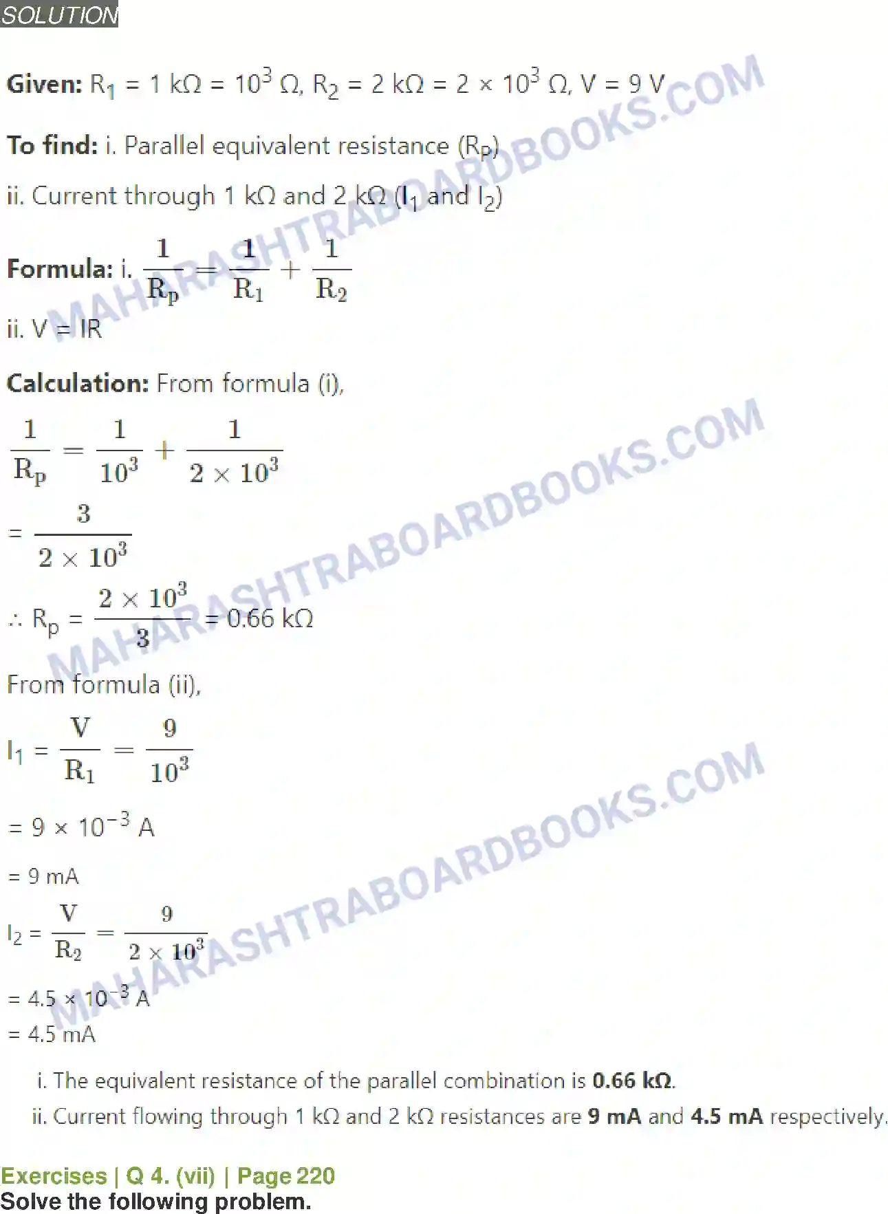 Maharashtra Board Solution Class-11 Physics Electric Current Through Conductors Image 13