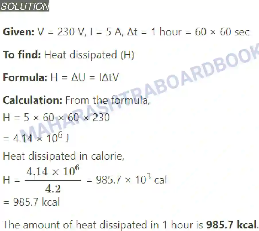 Maharashtra Board Solution Class-11 Physics Electric Current Through Conductors Image 20