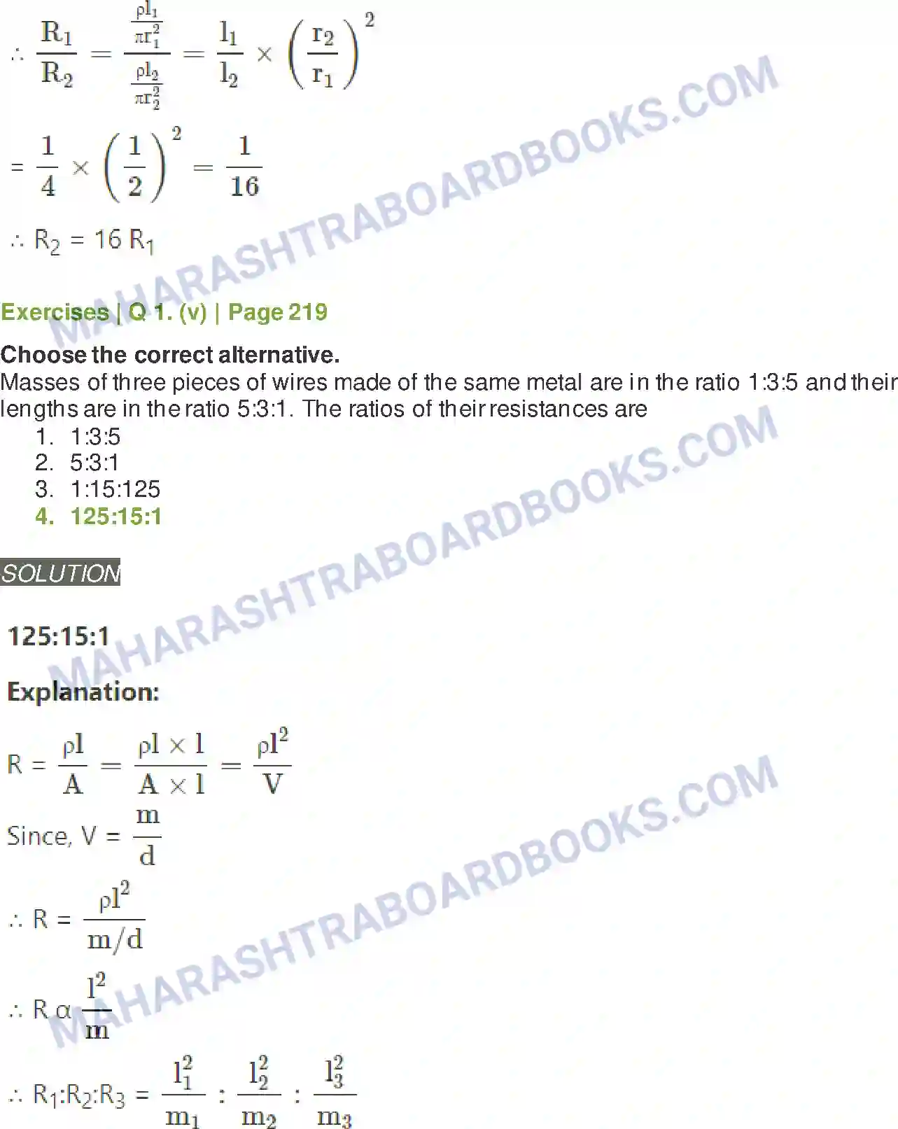 Maharashtra Board Solution Class-11 Physics Electric Current Through Conductors Image 3