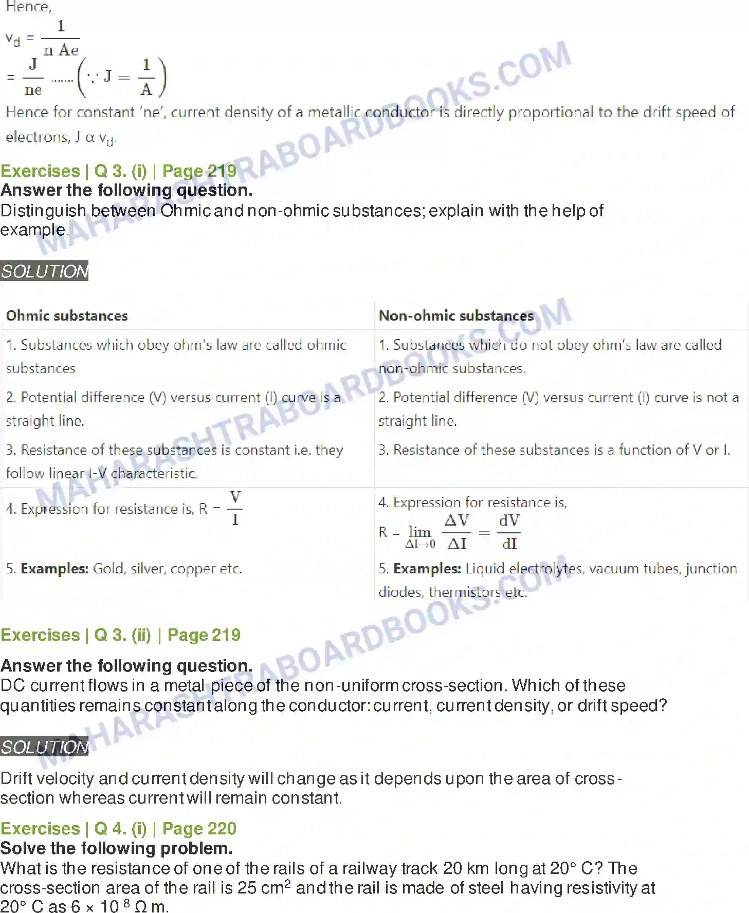 Maharashtra Board Solution Class-11 Physics Electric Current Through Conductors Image 8