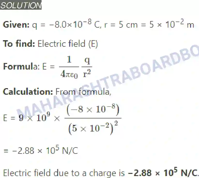 Maharashtra Board Solution Class-11 Physics Electrostatics Image 15