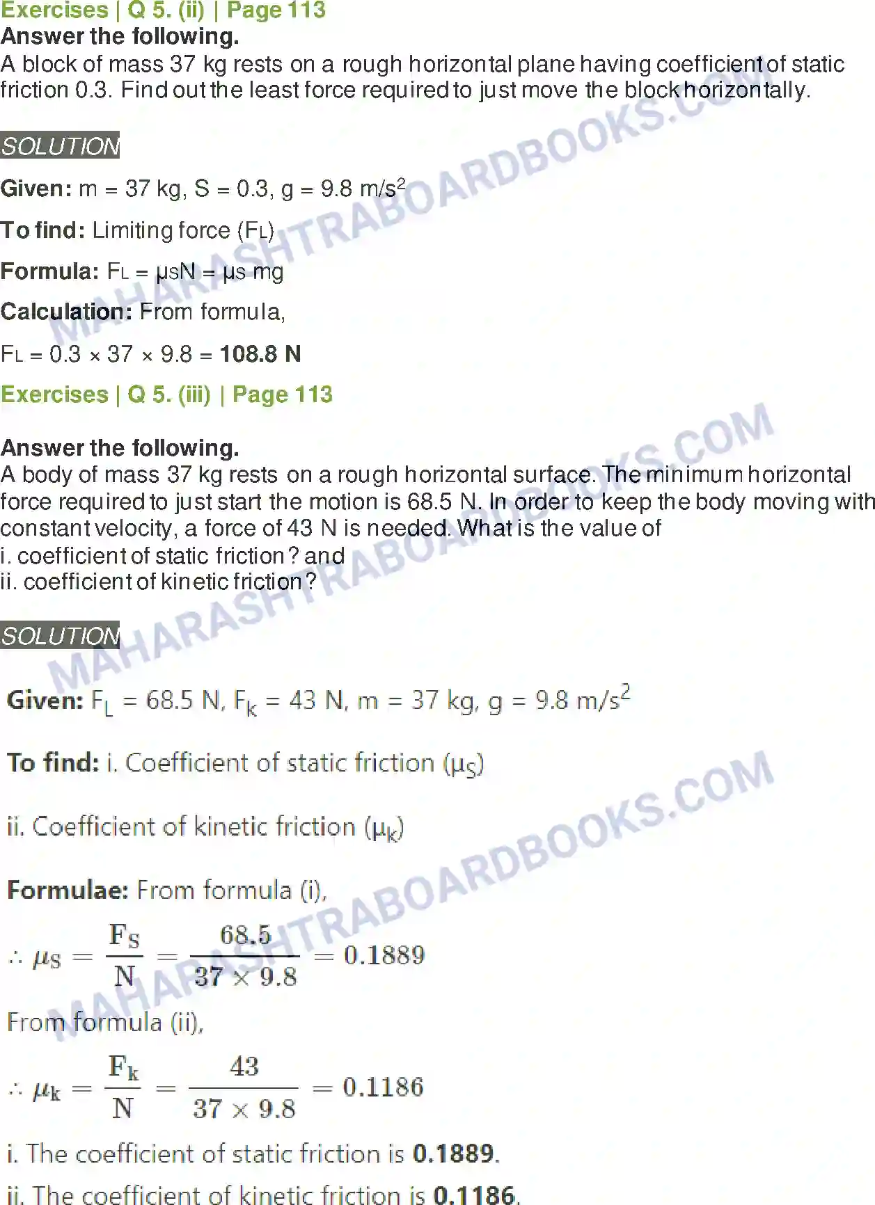 Maharashtra Board Solution class-11 Physics Mechanical Properties of Solids Image 13