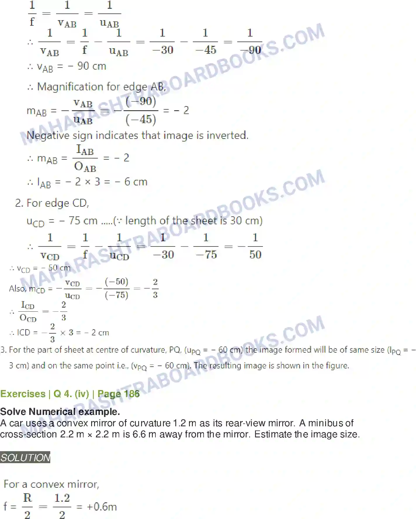 Maharashtra Board Solution class-11 Physics Optics Image 34