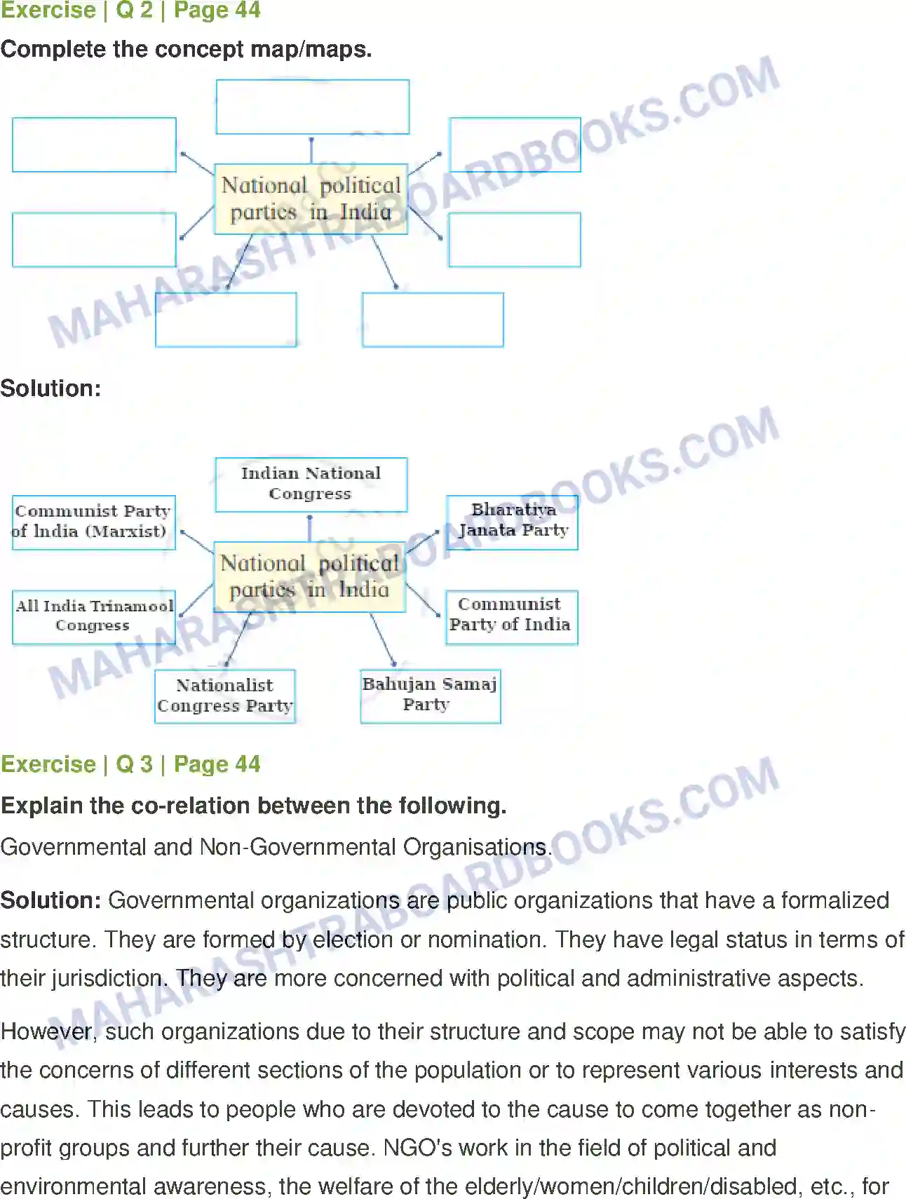 Maharashtra Board Solution class-11 Political+Science Concept of Representation Image 2