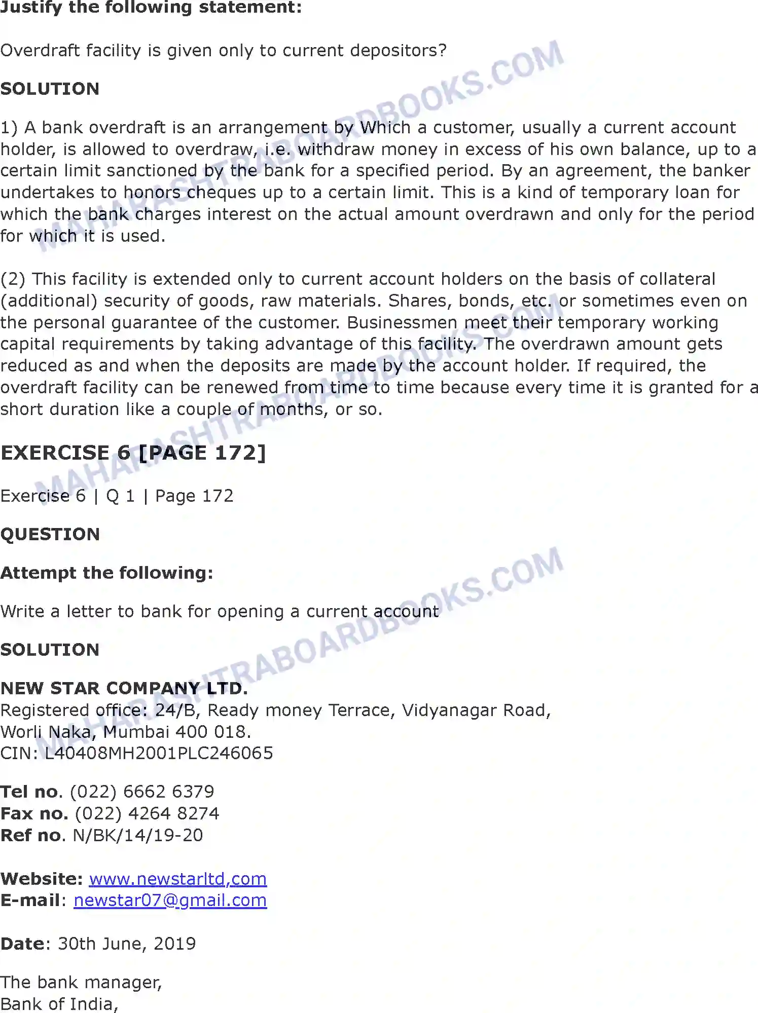 Maharashtra Board Solution Class-11 Secretarial+Practice Correspondence with Banks Image 31