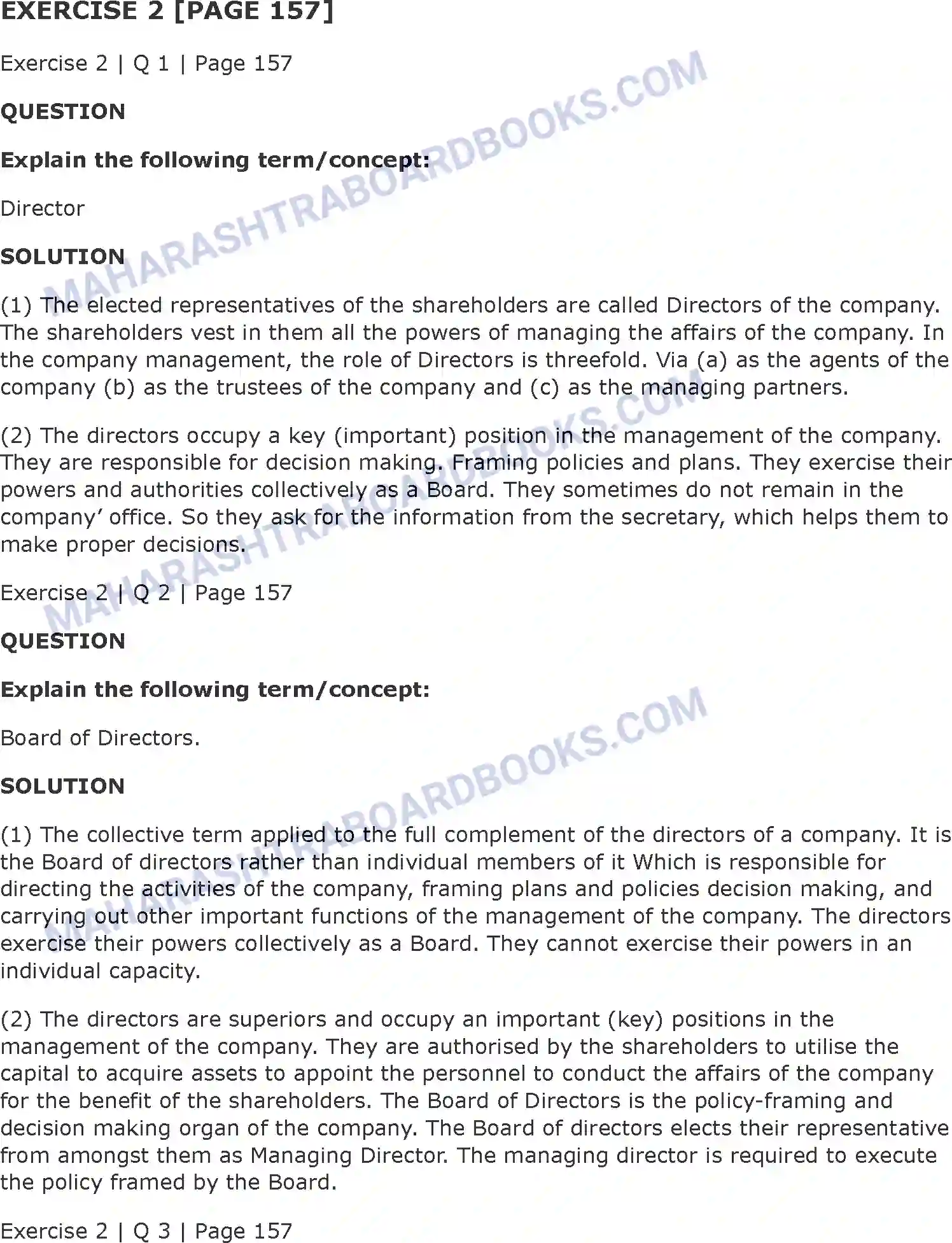 Maharashtra Board Solution class-11 Secretarial+Practice Correspondence with Directors Image 10