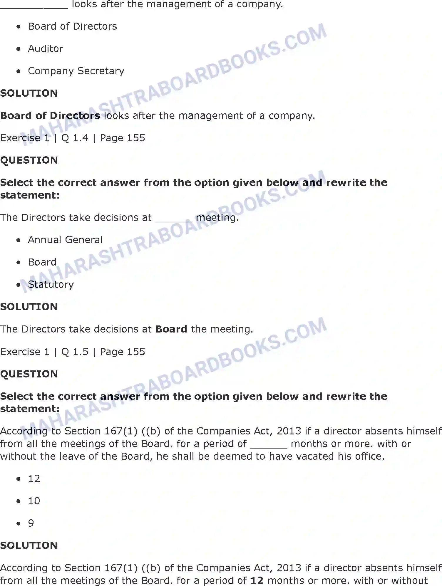 Maharashtra Board Solution class-11 Secretarial+Practice Correspondence with Directors Image 2