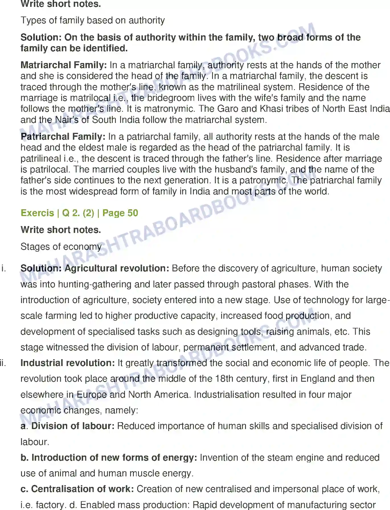 Maharashtra Board Solution Class-11 Sociology Social Institutions Image 3