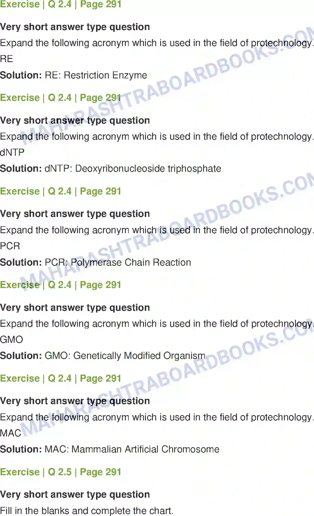 Maharashtra Board Solution Class-12 Biology Biotechnology Image 4