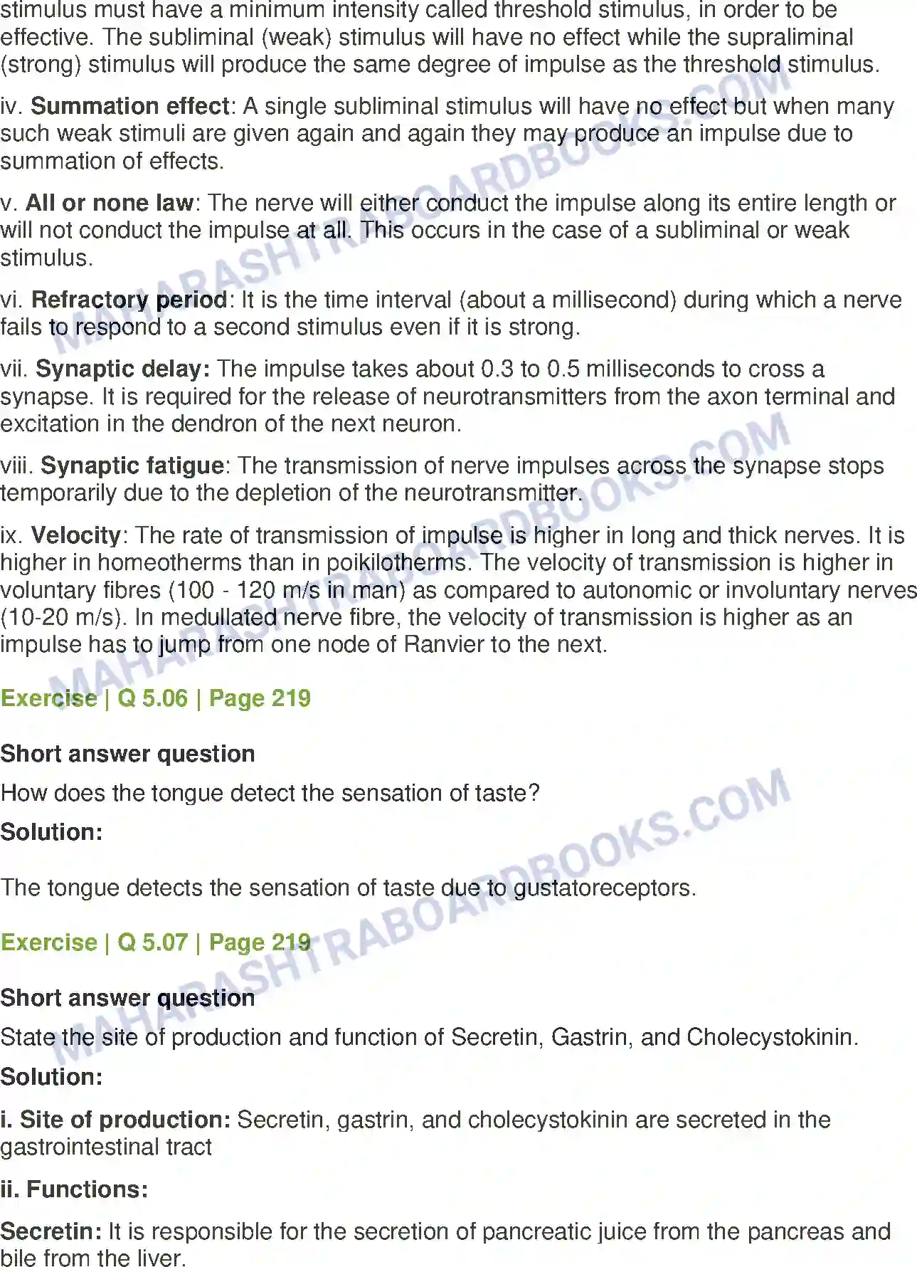 Maharashtra Board Solution Class-12 Biology Control and Co-ordination Image 10