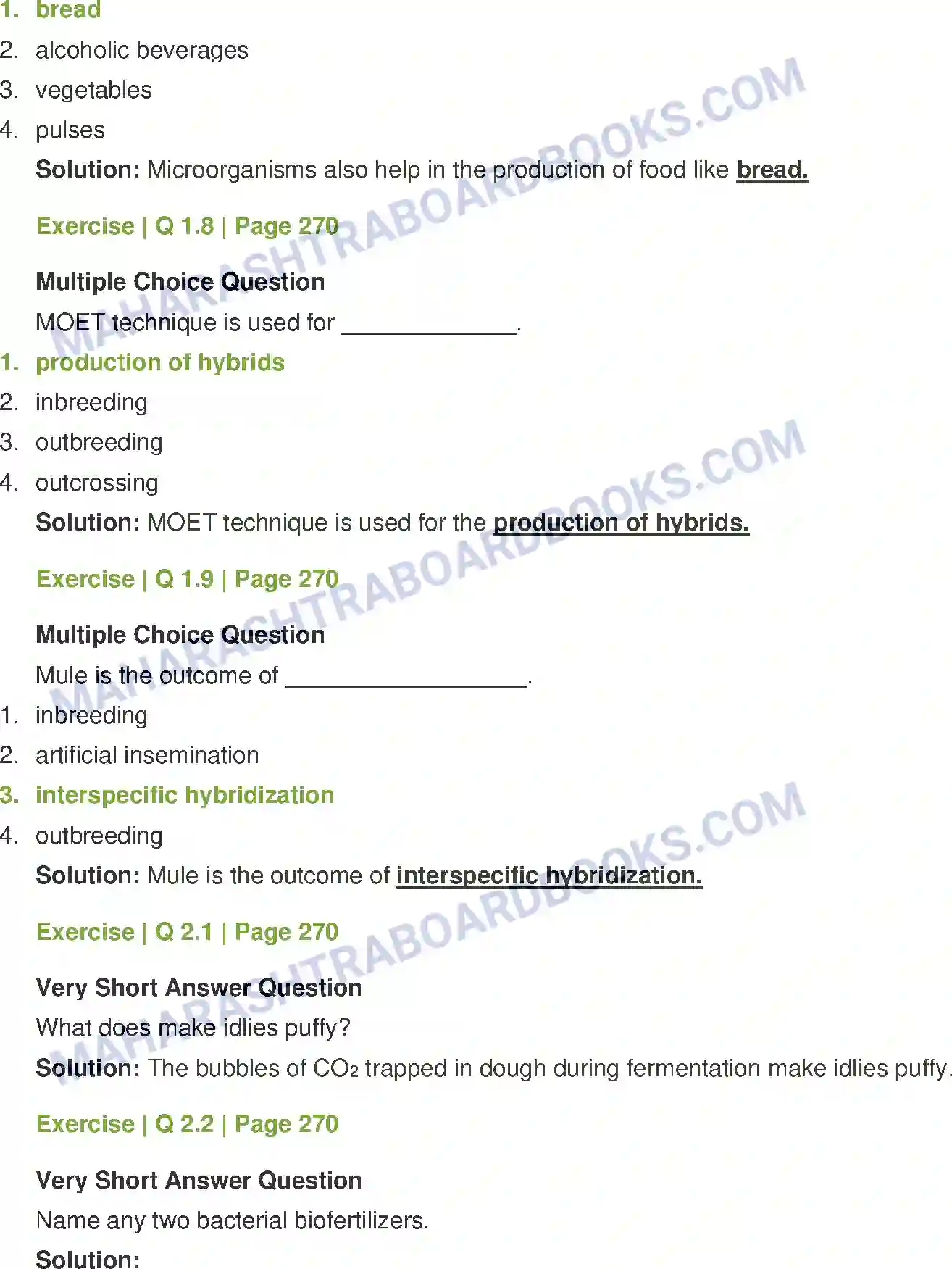 Maharashtra Board Solution Class-12 Biology Enhancement of Food Production Image 3