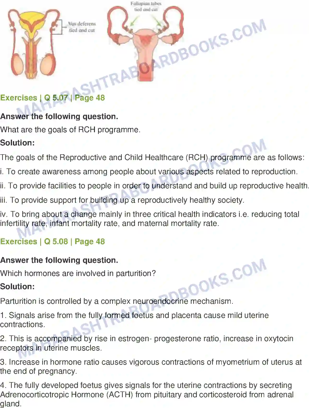 Maharashtra Board Solution Class-12 Biology Reproduction in Lower and Higher Animals Image 19