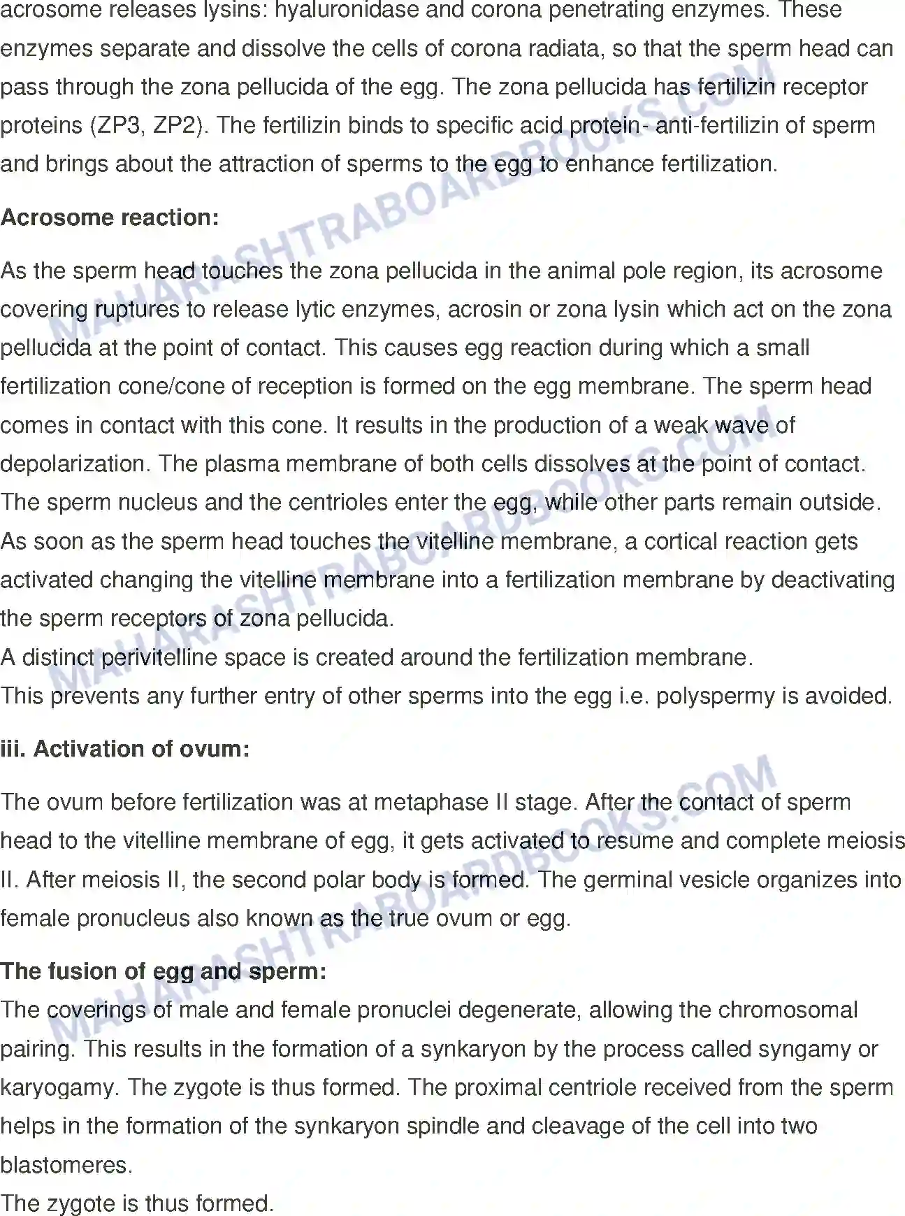 Maharashtra Board Solution Class-12 Biology Reproduction in Lower and Higher Animals Image 29