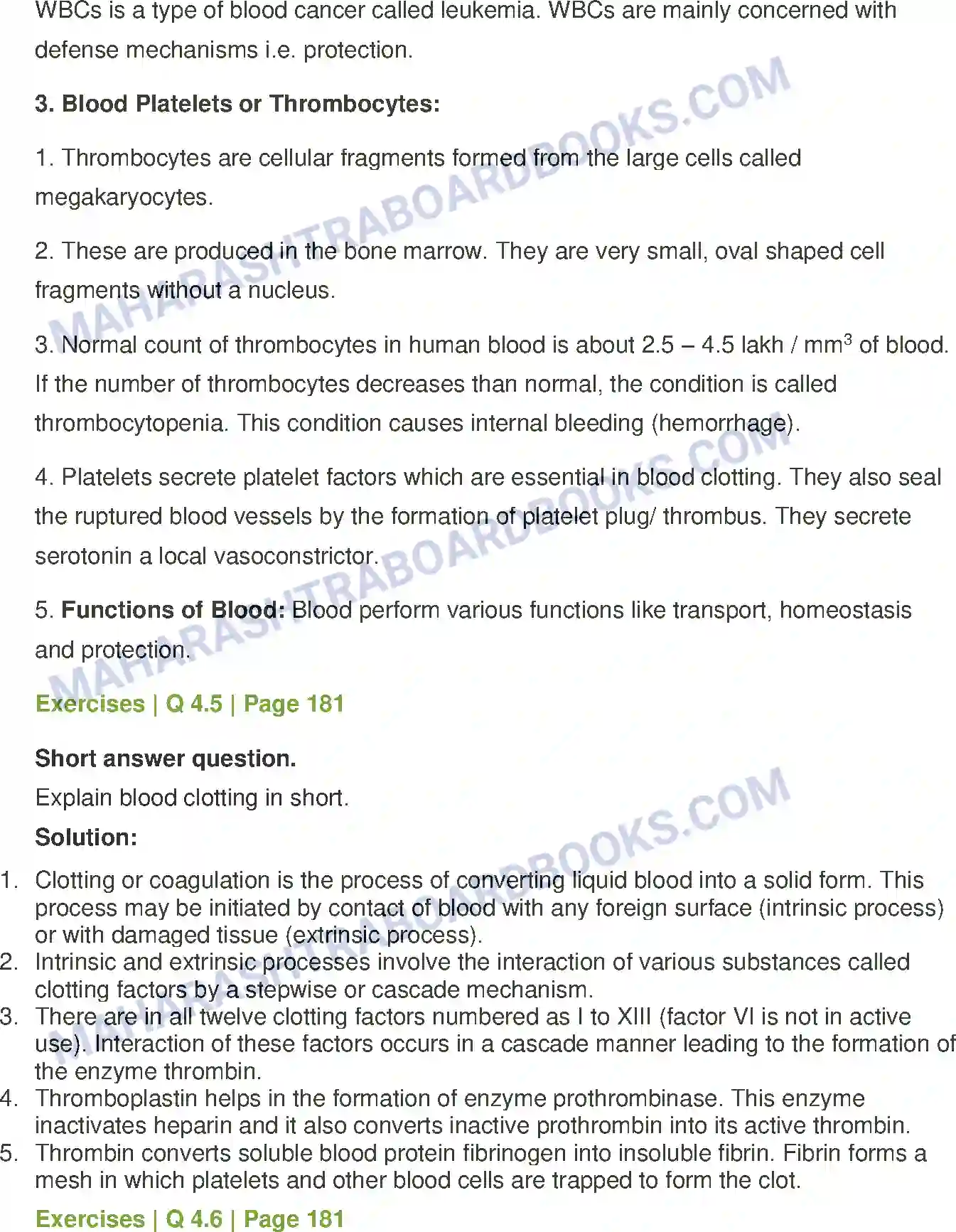 Maharashtra Board Solution class-12 Biology Respiration and Circulation Image 10