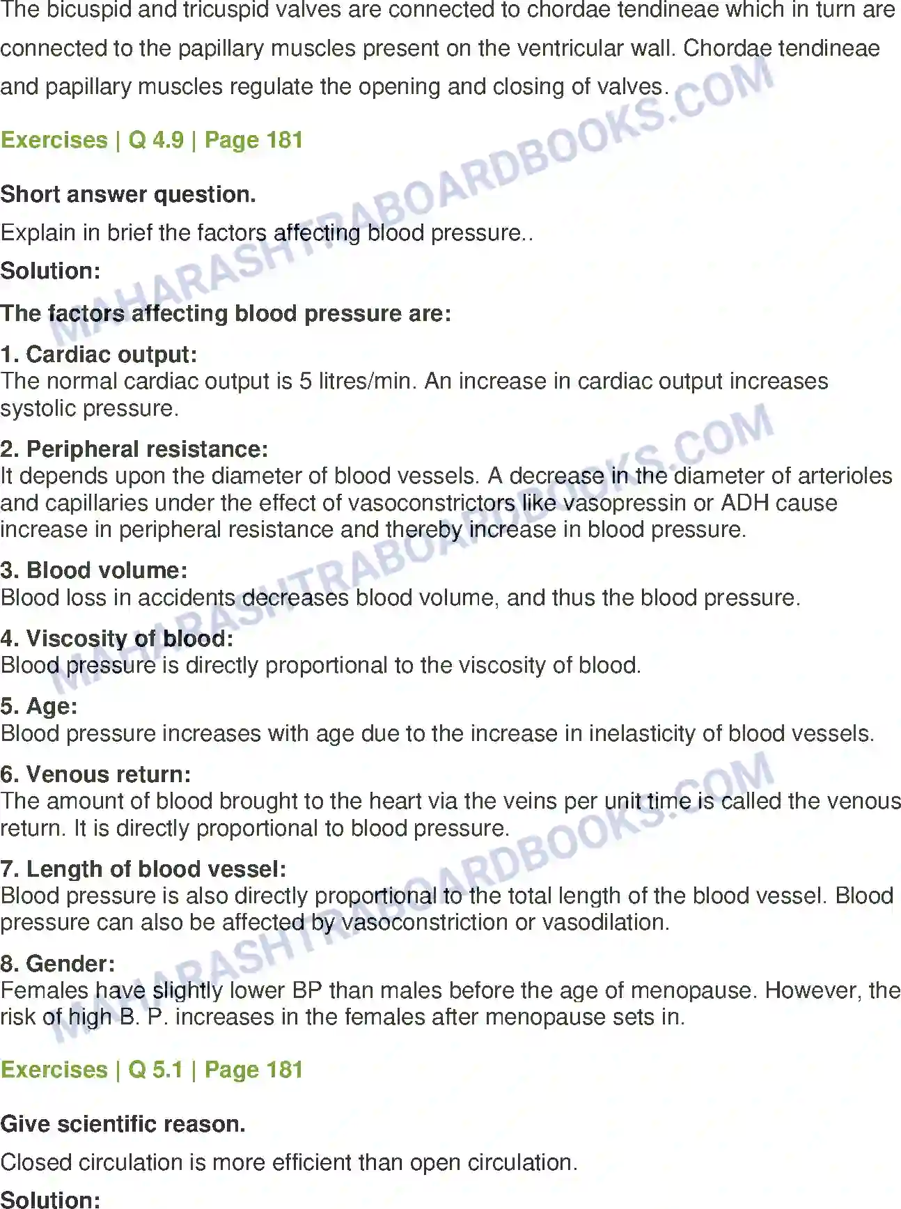 Maharashtra Board Solution class-12 Biology Respiration and Circulation Image 12