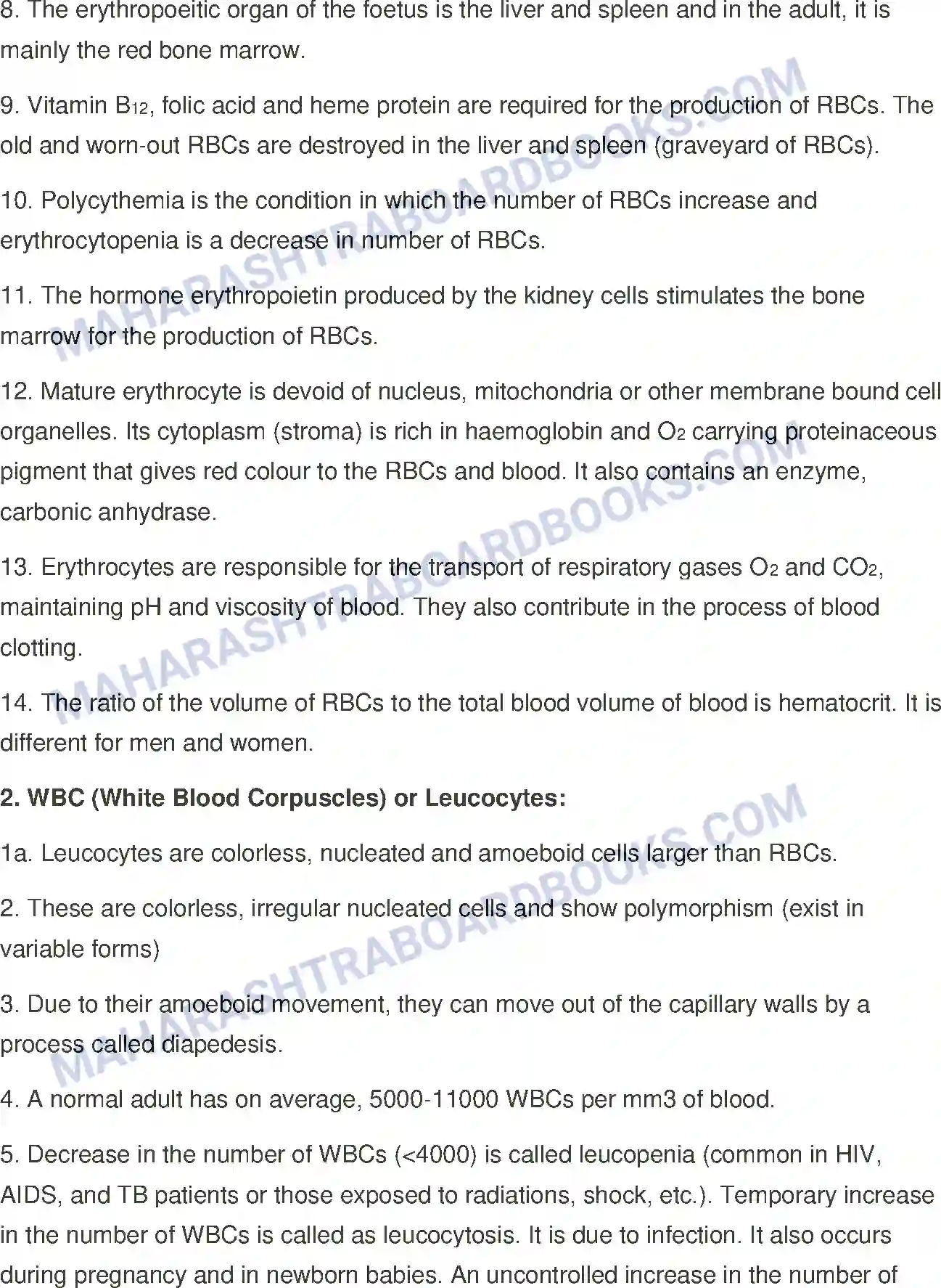 Maharashtra Board Solution class-12 Biology Respiration and Circulation Image 9