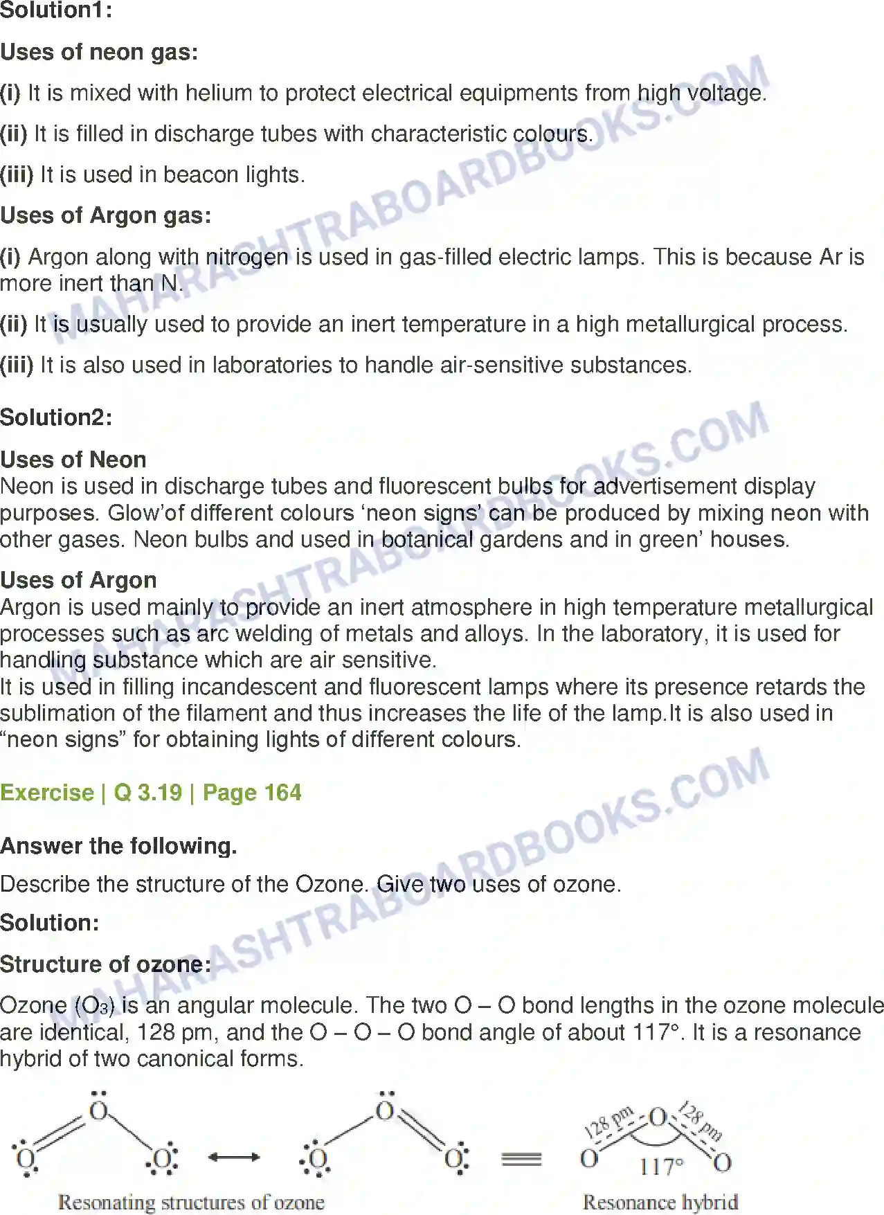 Maharashtra Board Solution class-12 Chemistry Elements of Groups 16, 17 and 18 Image 19