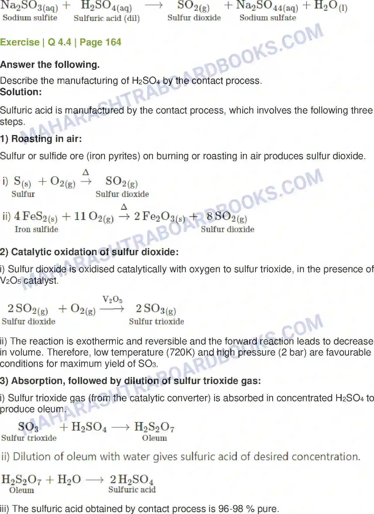 Maharashtra Board Solution class-12 Chemistry Elements of Groups 16, 17 and 18 Image 22