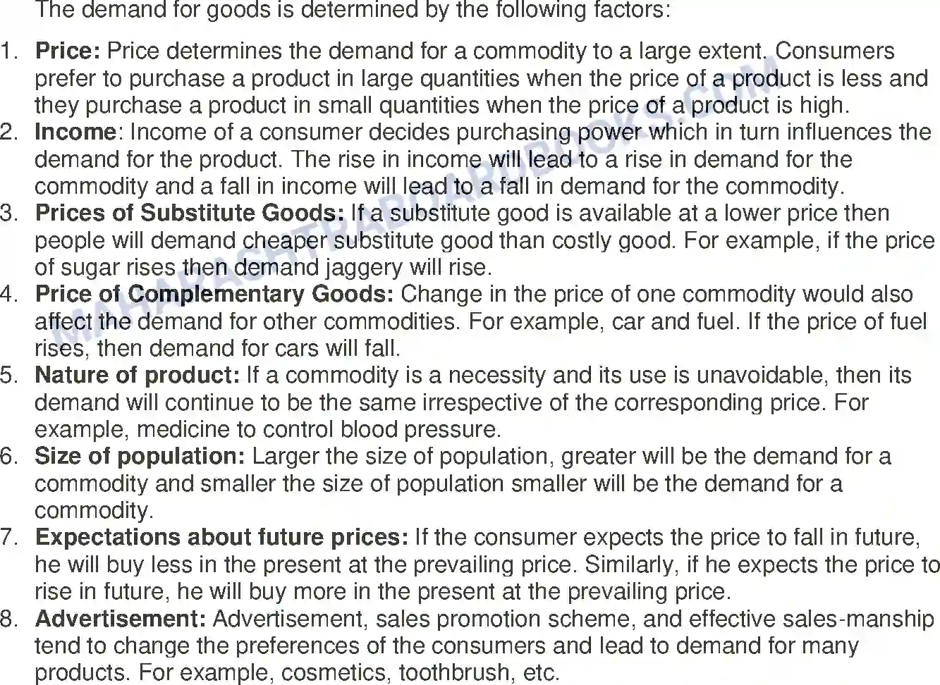 Maharashtra Board Solution class-12 Economics Demand Analysis Image 16