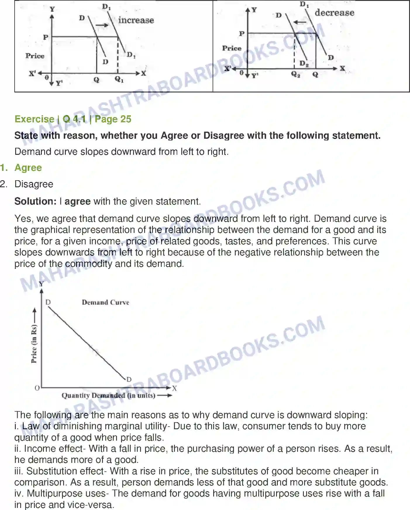 Maharashtra Board Solution class-12 Economics Demand Analysis Image 5