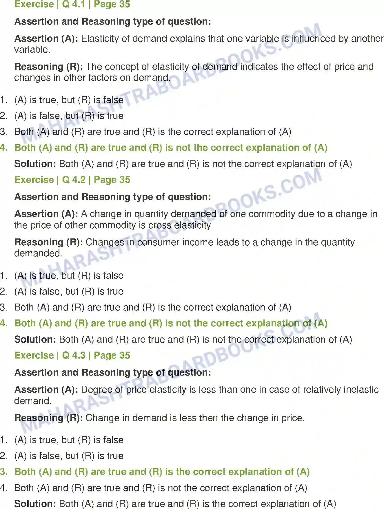 Maharashtra Board Solution Class-12 Economics Elasticity of Demand Image 4